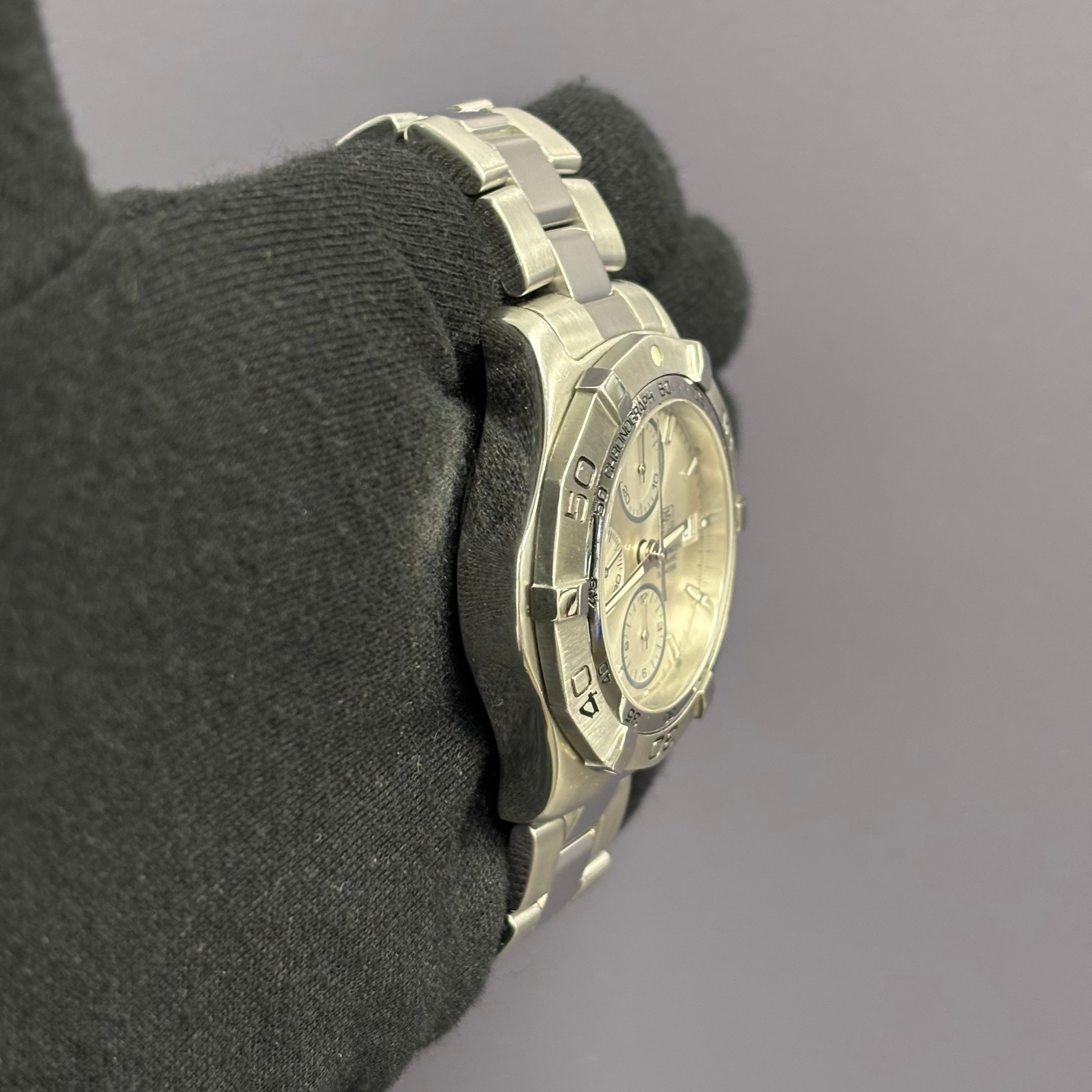 Tag Heuer Aquaracer 41mm Silver Dial Watch Ref# CAF2111 - Happy Jewelers Fine Jewelry Lifetime Warranty