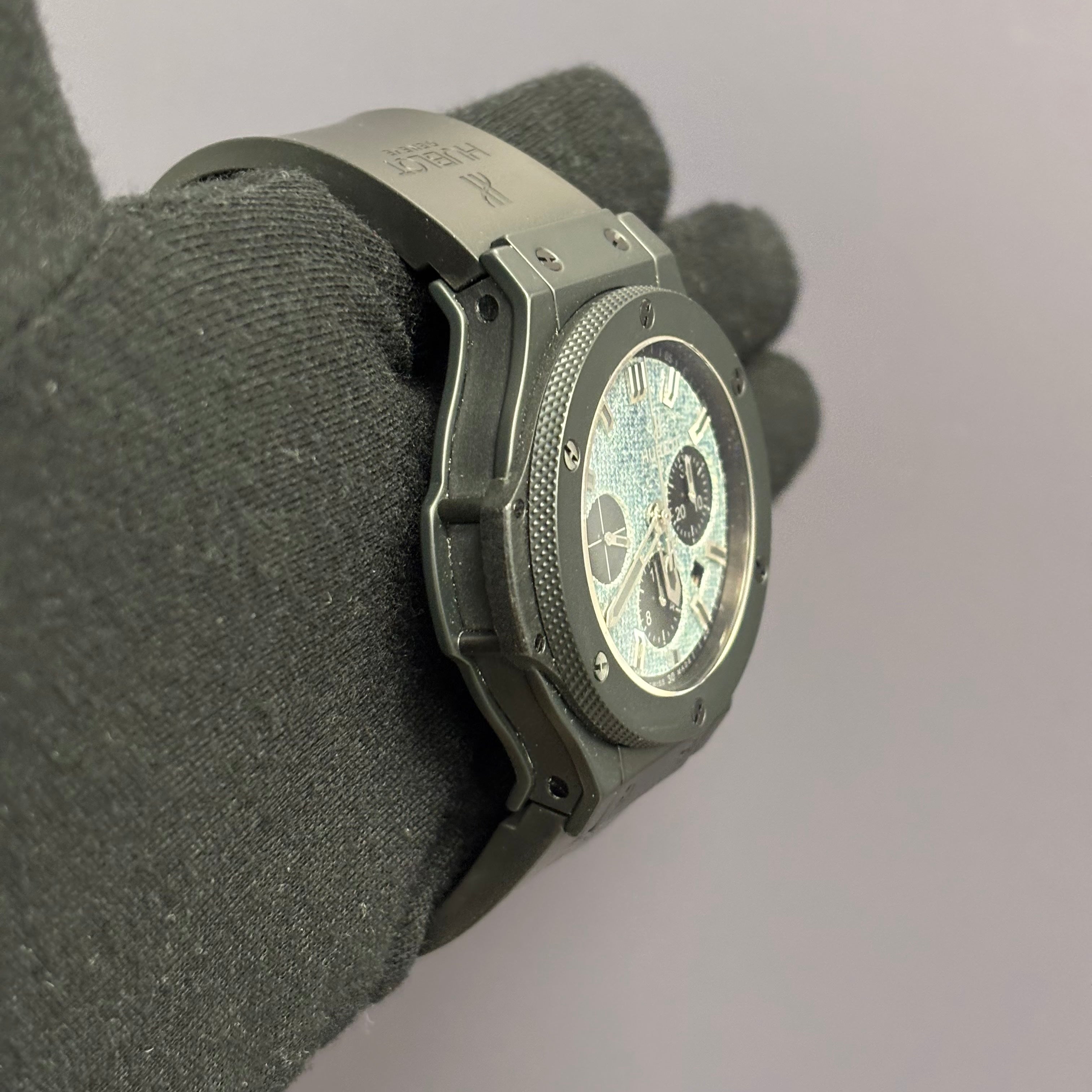 Hublot Big Bang 44mm Blue Jeans Dial Watch Ref# 301.CI.2770.NR.JEANS - Happy Jewelers Fine Jewelry Lifetime Warranty