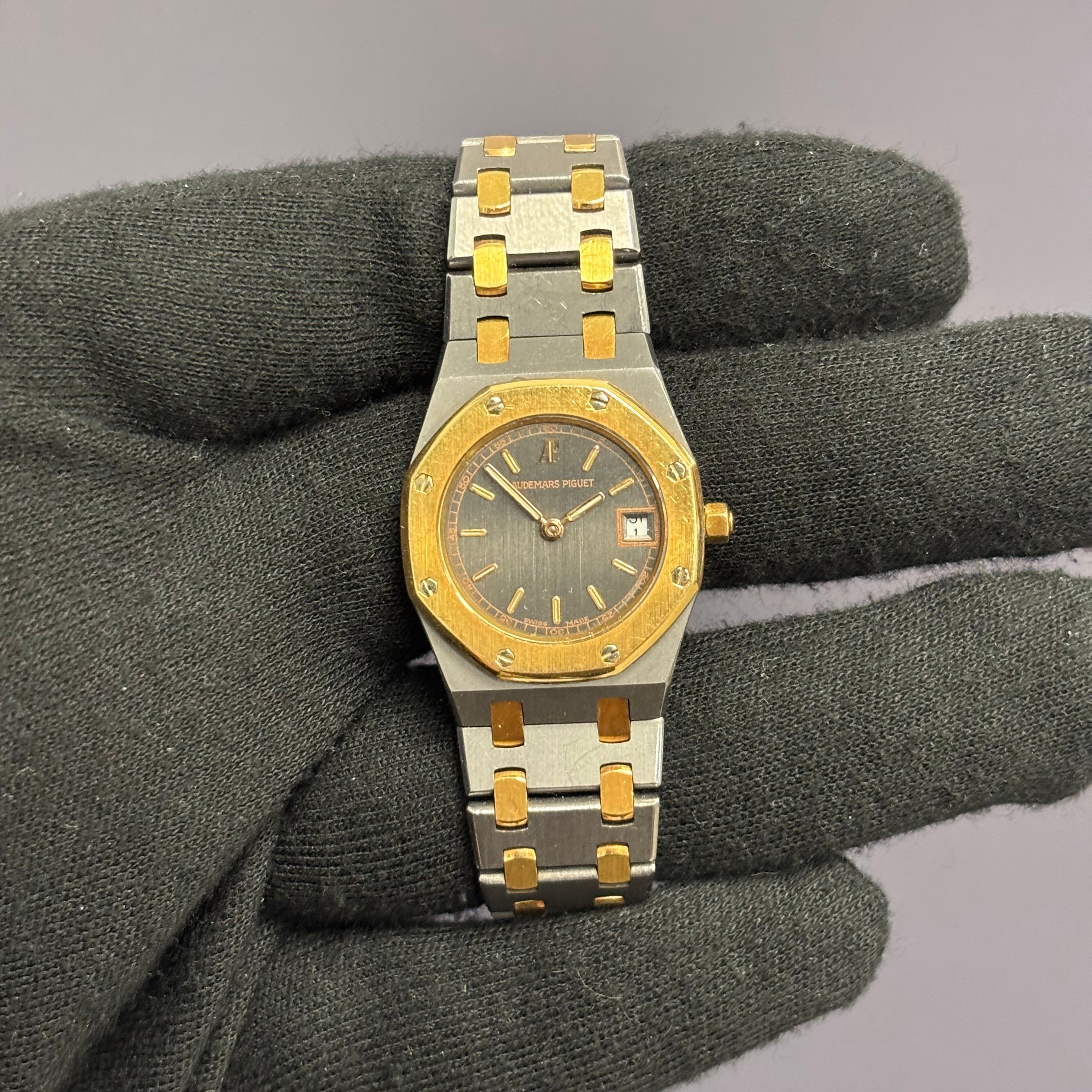 Audemars Piguet Royal Oak 25mm Grey Dial Watch Ref# 6008SA - Happy Jewelers Fine Jewelry Lifetime Warranty