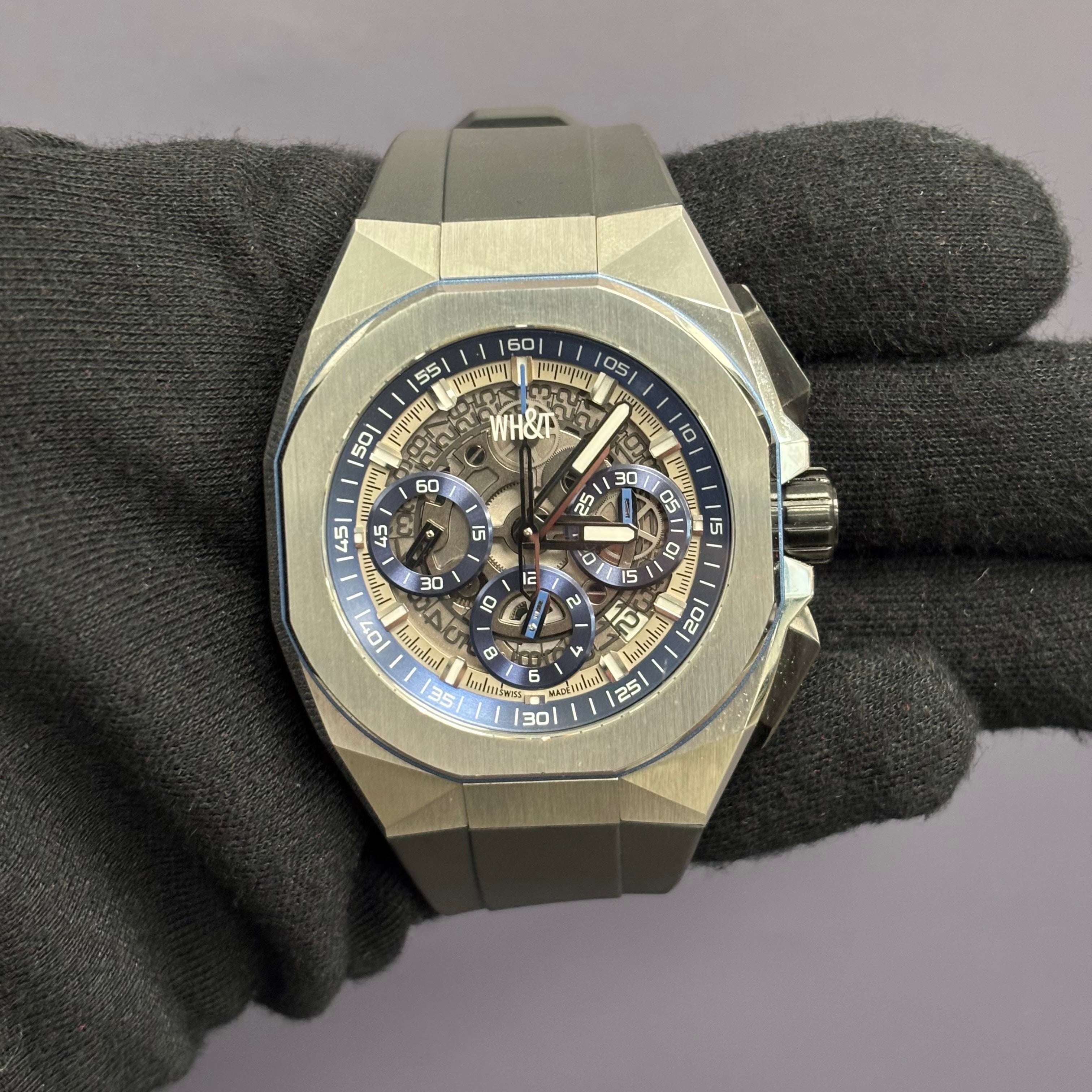 WH&T Montre 42mm Openwork Dial Watch Ref# LCF888101 - Happy Jewelers Fine Jewelry Lifetime Warranty