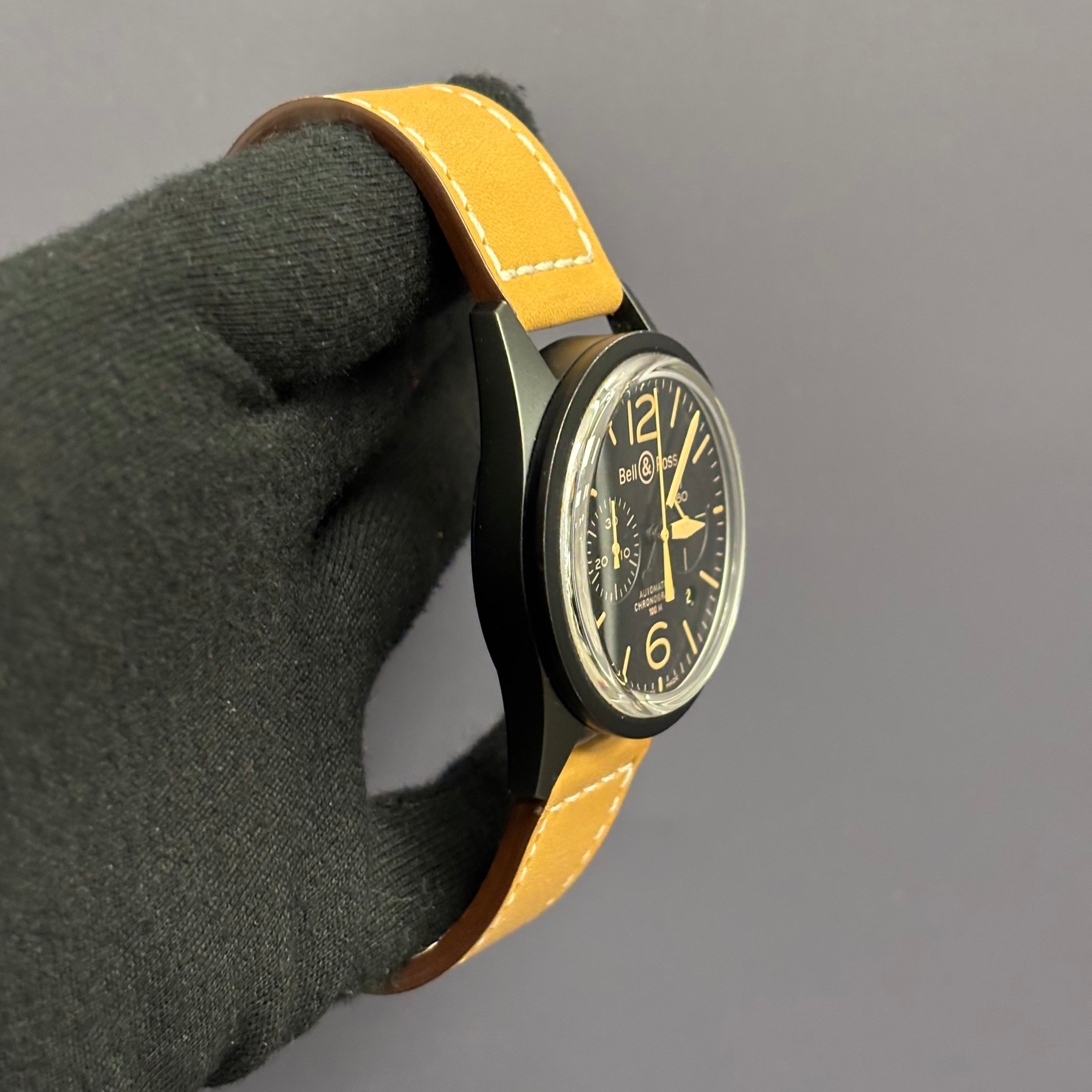 Bell & Ross Heritage 41.5mm Black Dial Watch Ref# BR126 - Happy Jewelers Fine Jewelry Lifetime Warranty