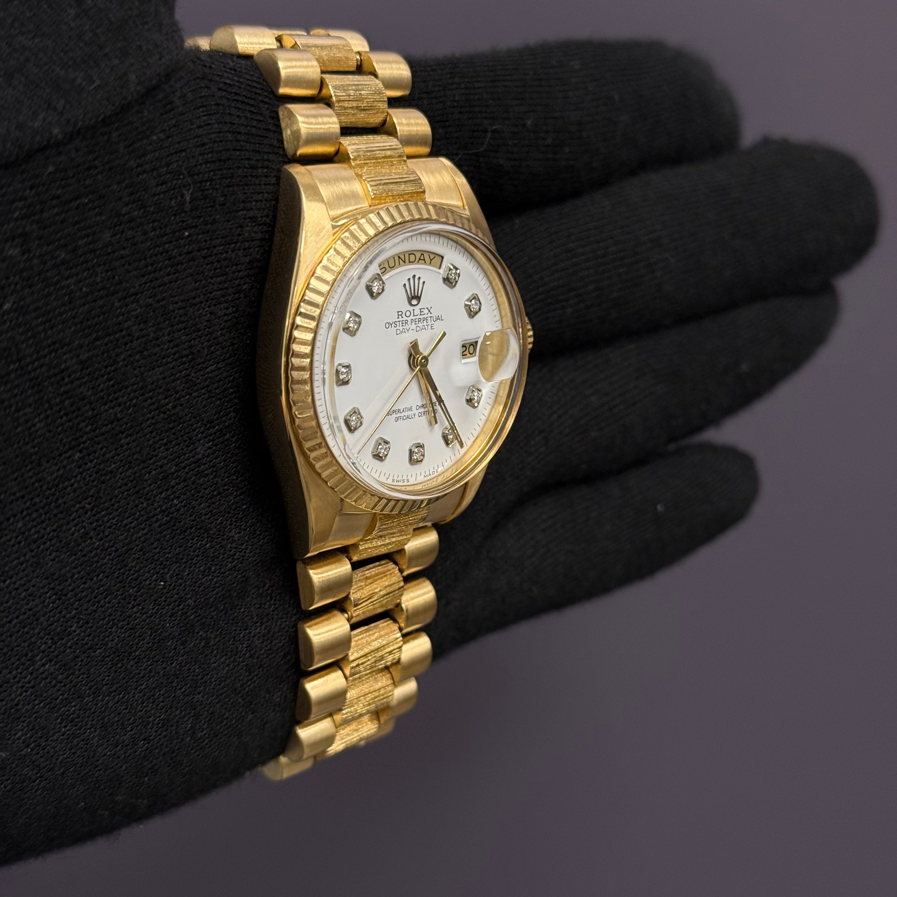 Rolex Day-Date 36mm White Dial Watch Ref# 1803 - Happy Jewelers Fine Jewelry Lifetime Warranty