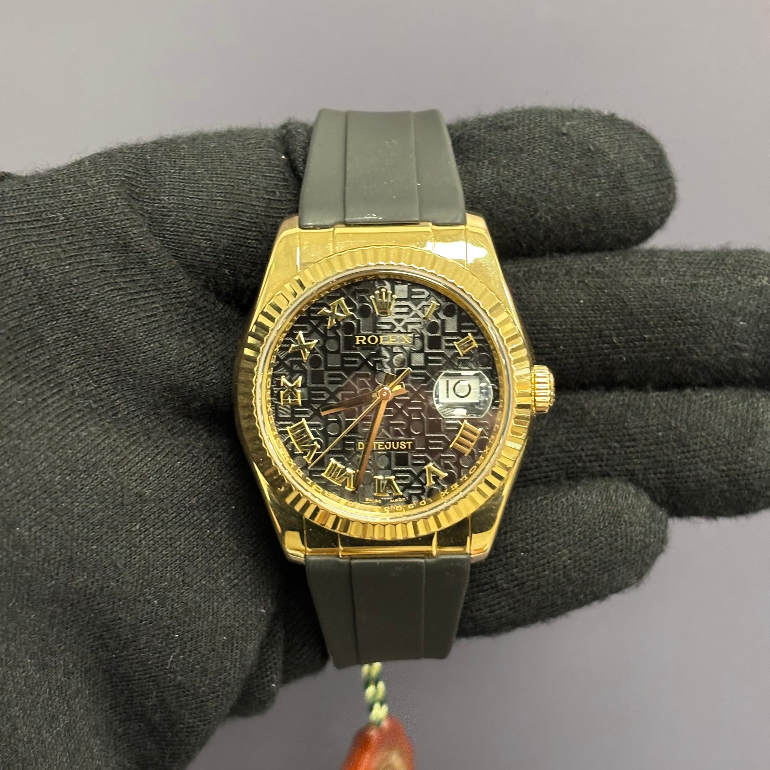 Rolex Datejust 36mm Black Dial Watch Ref# 116138 - Happy Jewelers Fine Jewelry Lifetime Warranty