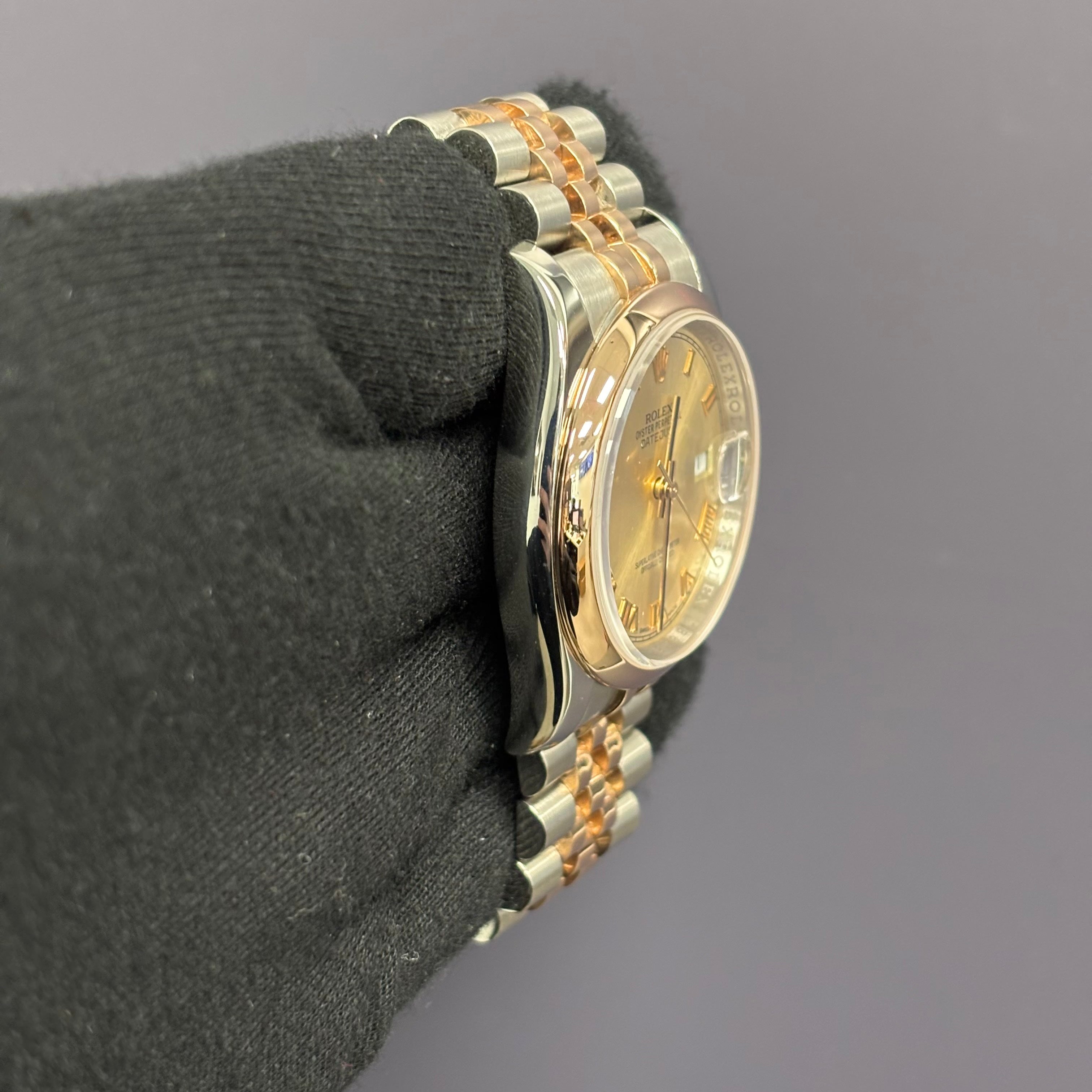 Rolex Datejust 36mm Pink Dial Watch Ref# 116201 - Happy Jewelers Fine Jewelry Lifetime Warranty