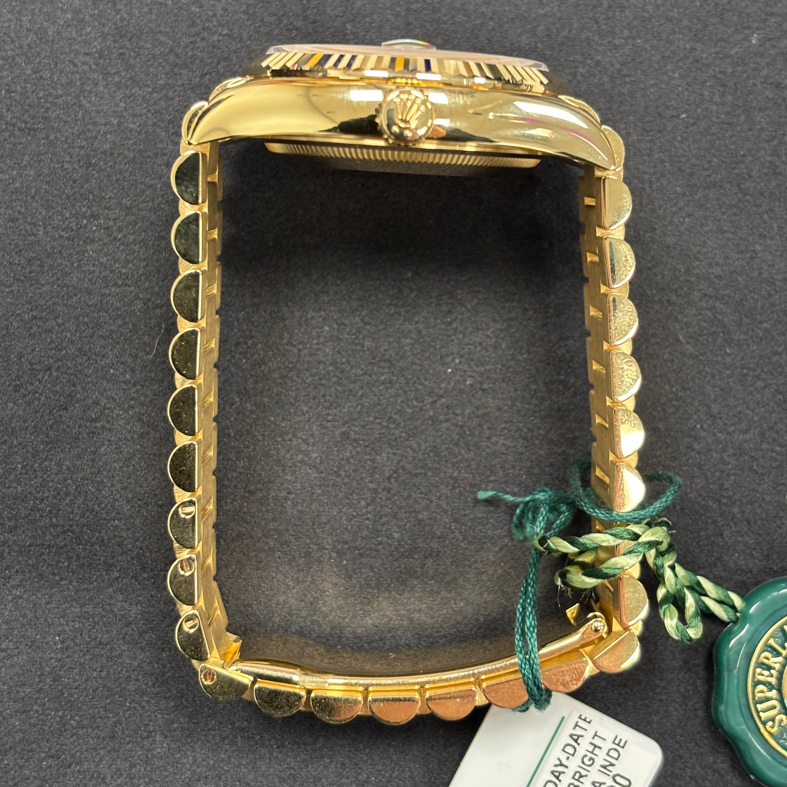 Rolex Day-Date 36mm Green Dial Watch Ref# 128238 - Happy Jewelers Fine Jewelry Lifetime Warranty