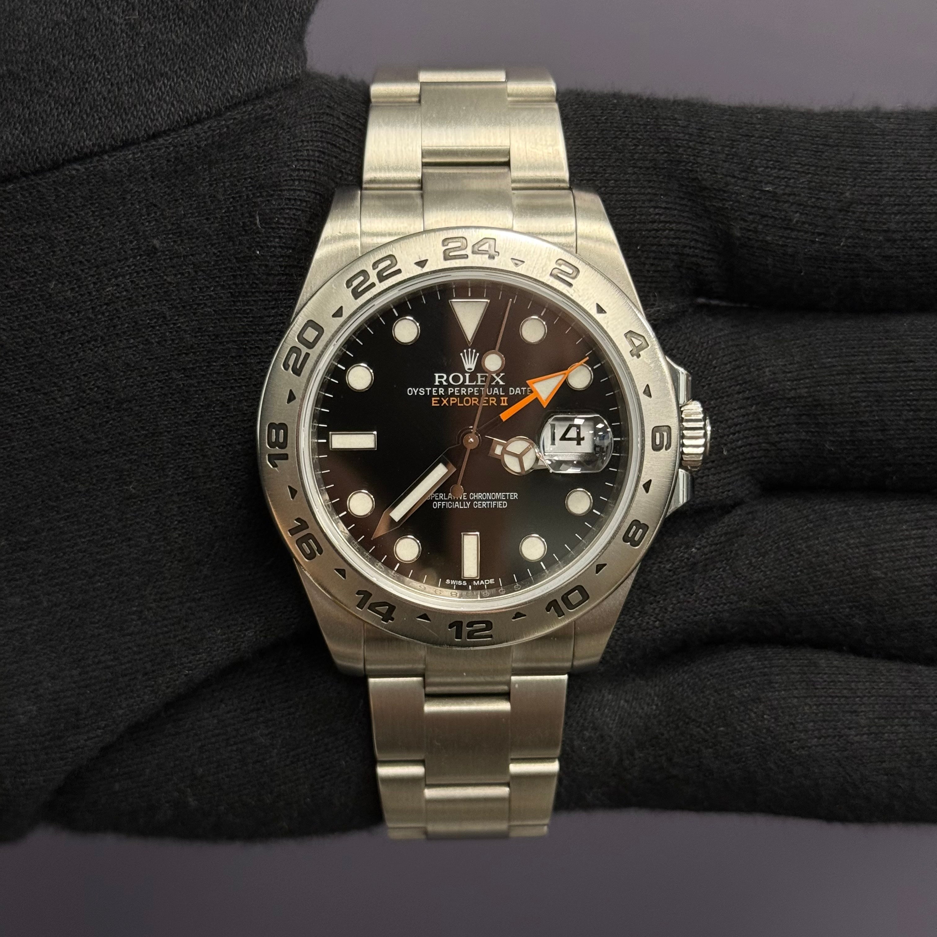 Rolex Explorer II 42mm Black Dial Watch Ref# 216570 - Happy Jewelers Fine Jewelry Lifetime Warranty