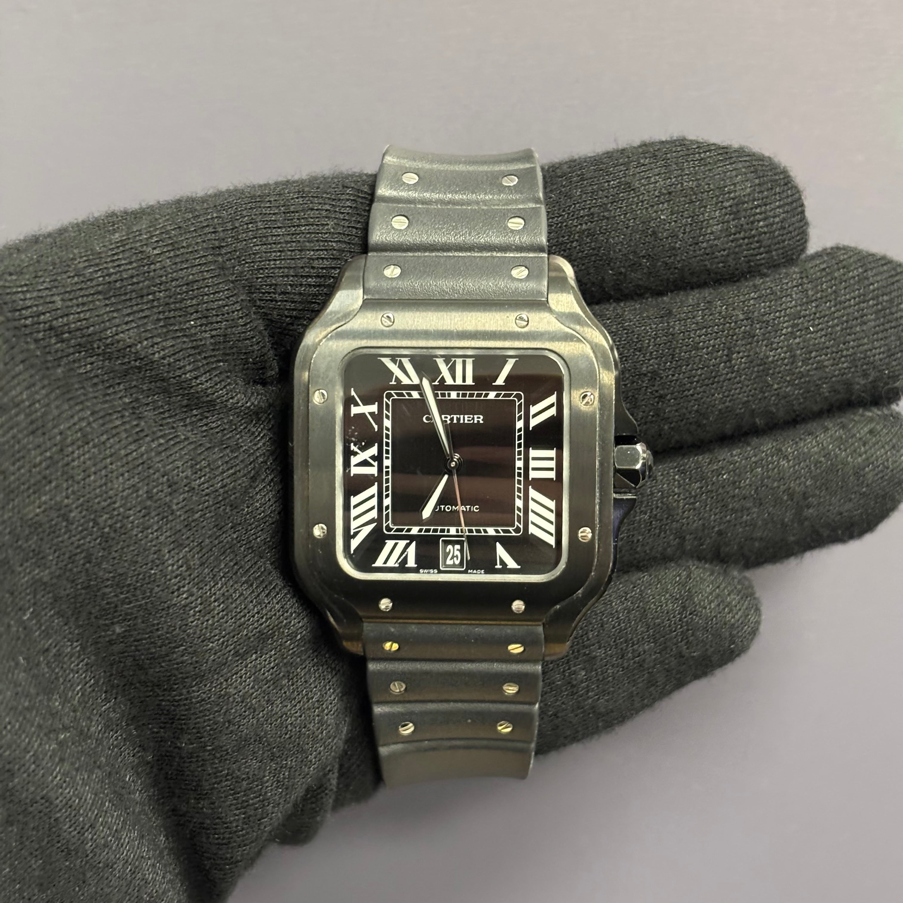 Cartier Santos 40mm Black Dial Watch Ref# WSSA0039 - Happy Jewelers Fine Jewelry Lifetime Warranty