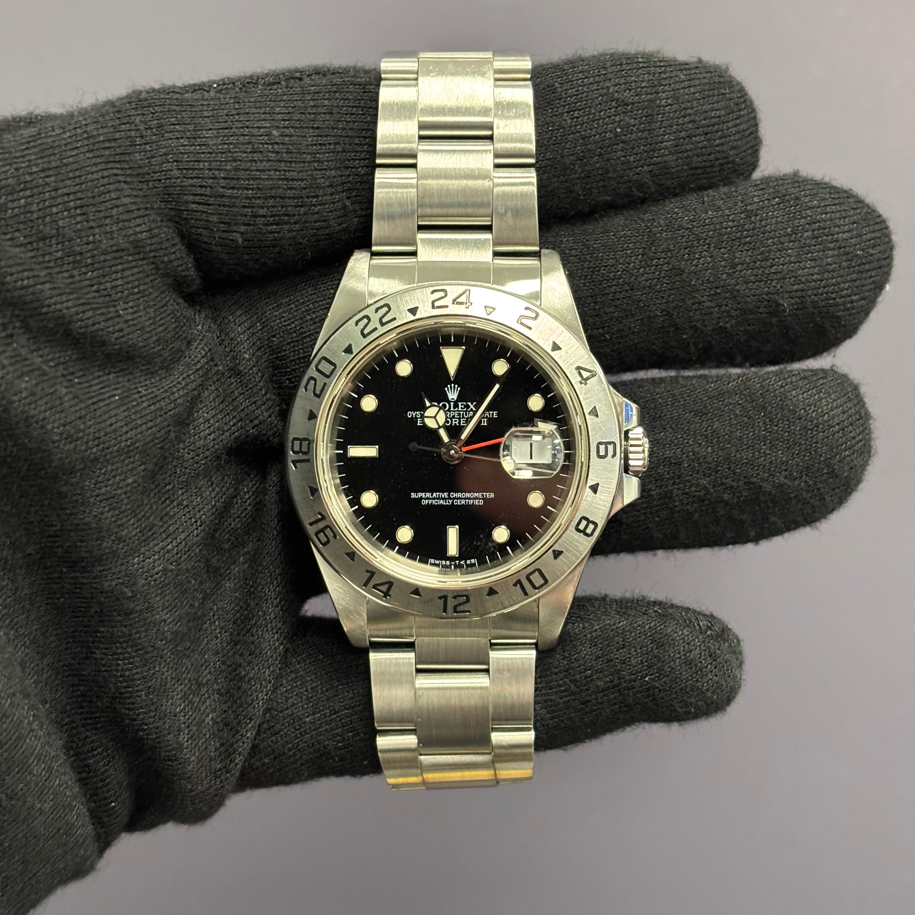 Rolex Explorer II 40mm Black Dial Watch Ref# 16570 - Happy Jewelers Fine Jewelry Lifetime Warranty