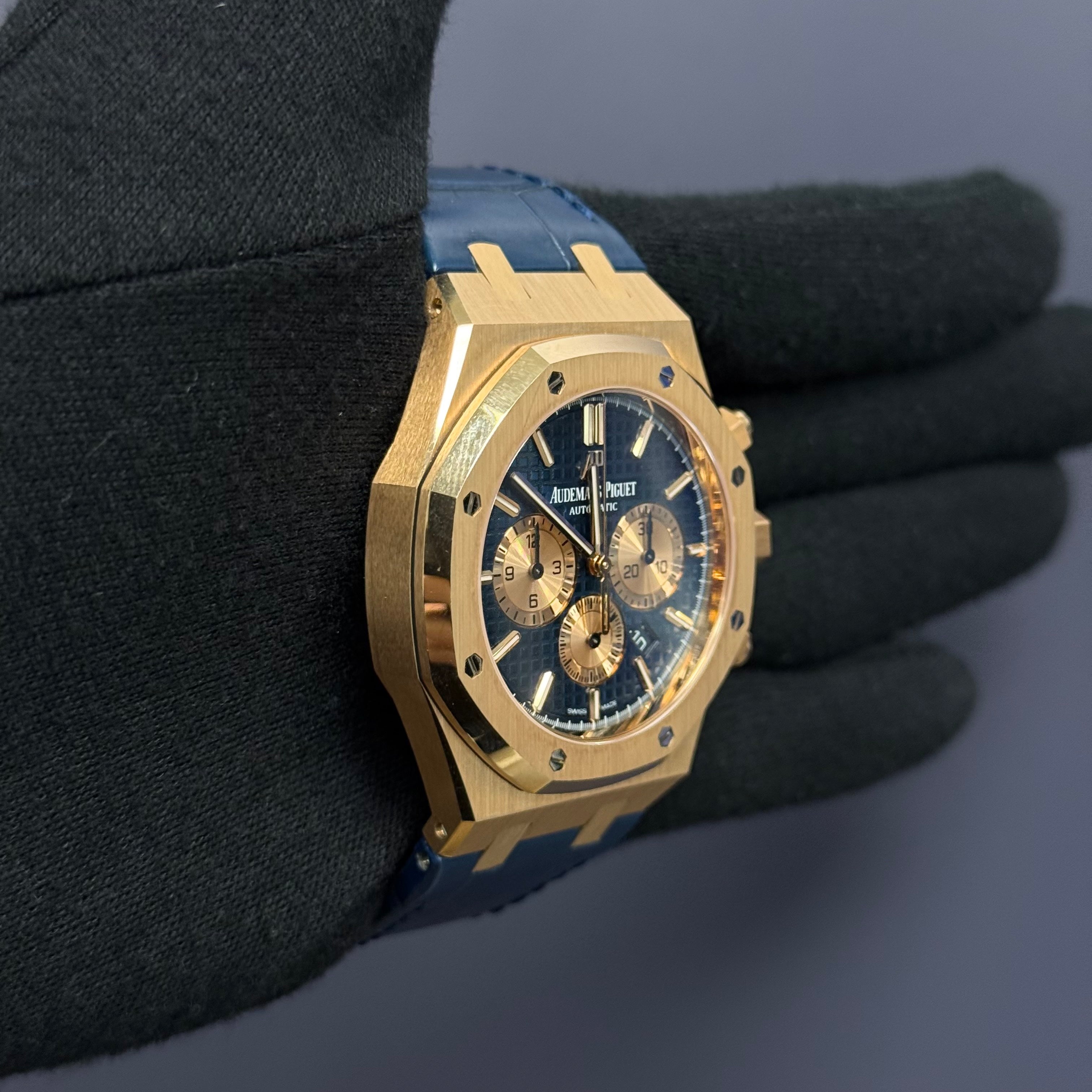 Audemars Piguet Royal Oak 41mm Blue Dial Watch Ref# 26239OR.OO.D315CR.01 - Happy Jewelers Fine Jewelry Lifetime Warranty