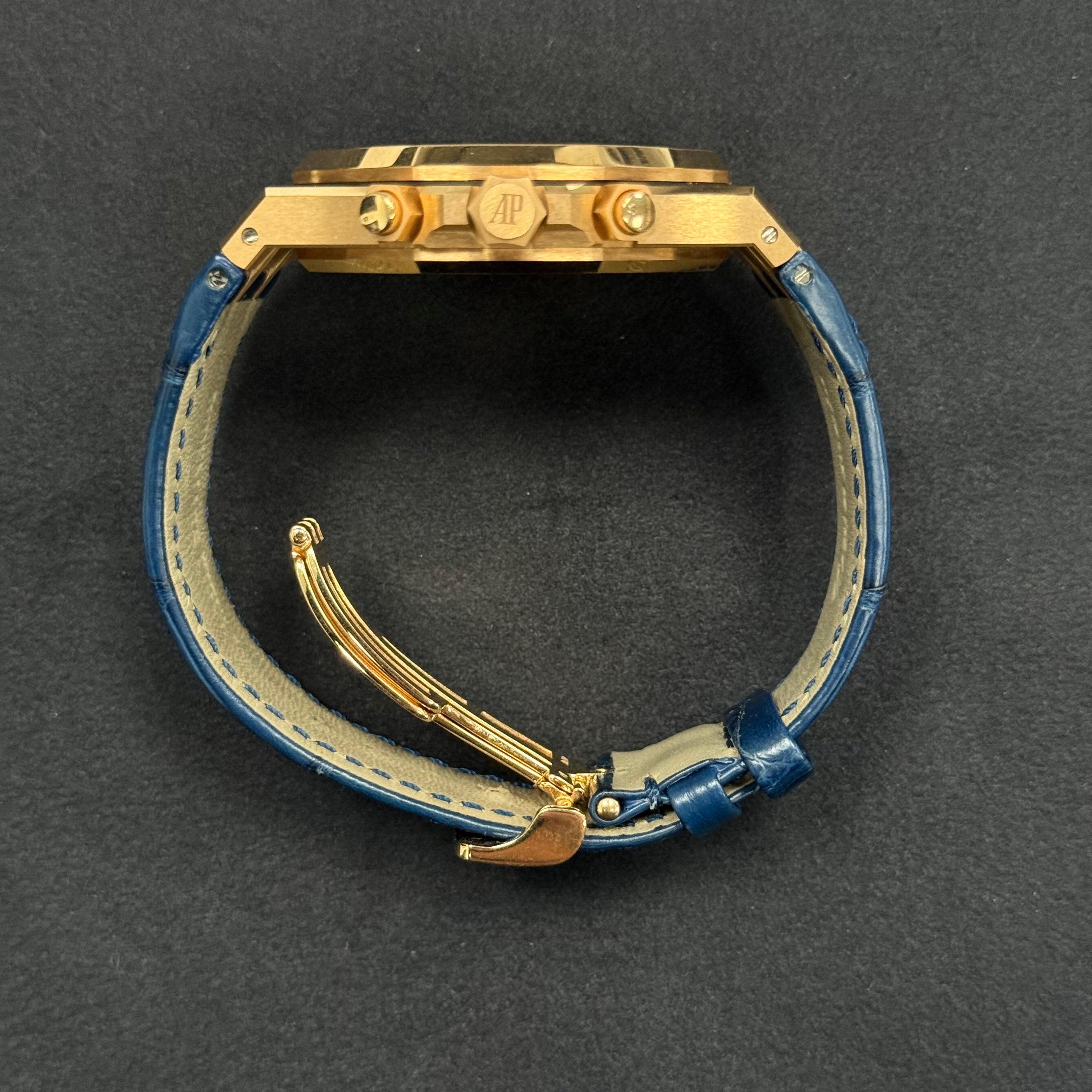 Audemars Piguet Royal Oak 41mm Blue Dial Watch Ref# 26239OR.OO.D315CR.01 - Happy Jewelers Fine Jewelry Lifetime Warranty