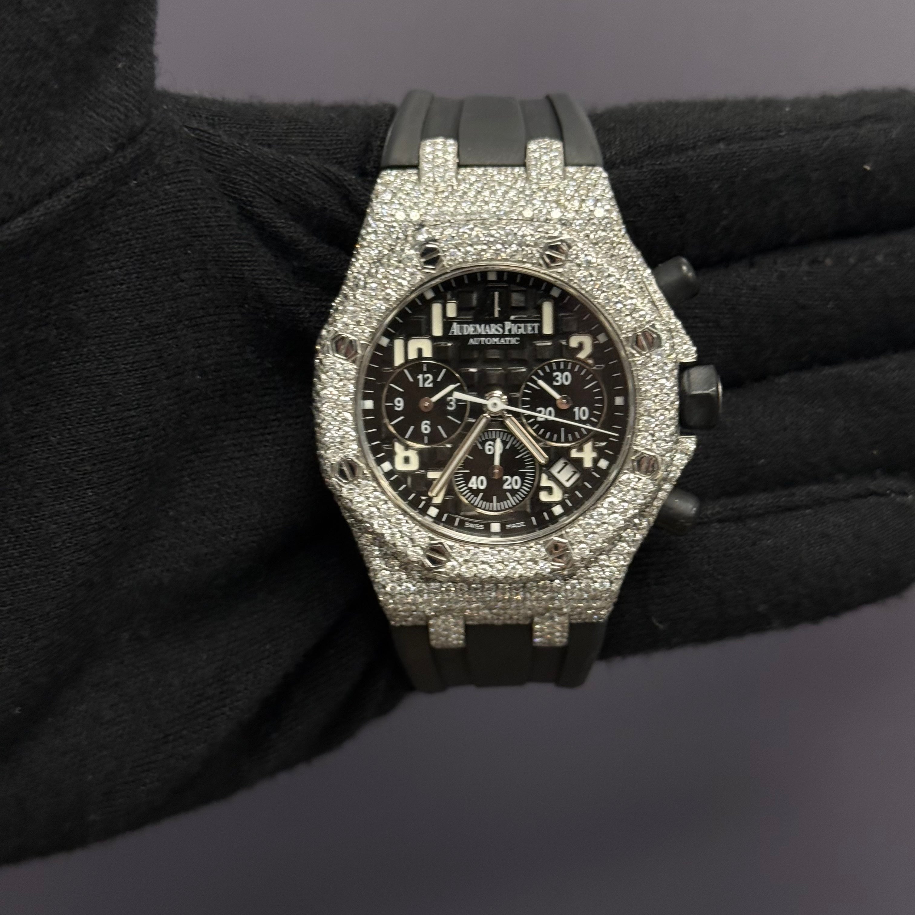 Audemars Piguet Royal Oak 37 mm Black Dial Watch Ref# 26048SK.ZZ.D002CA.01 - Happy Jewelers Fine Jewelry Lifetime Warranty