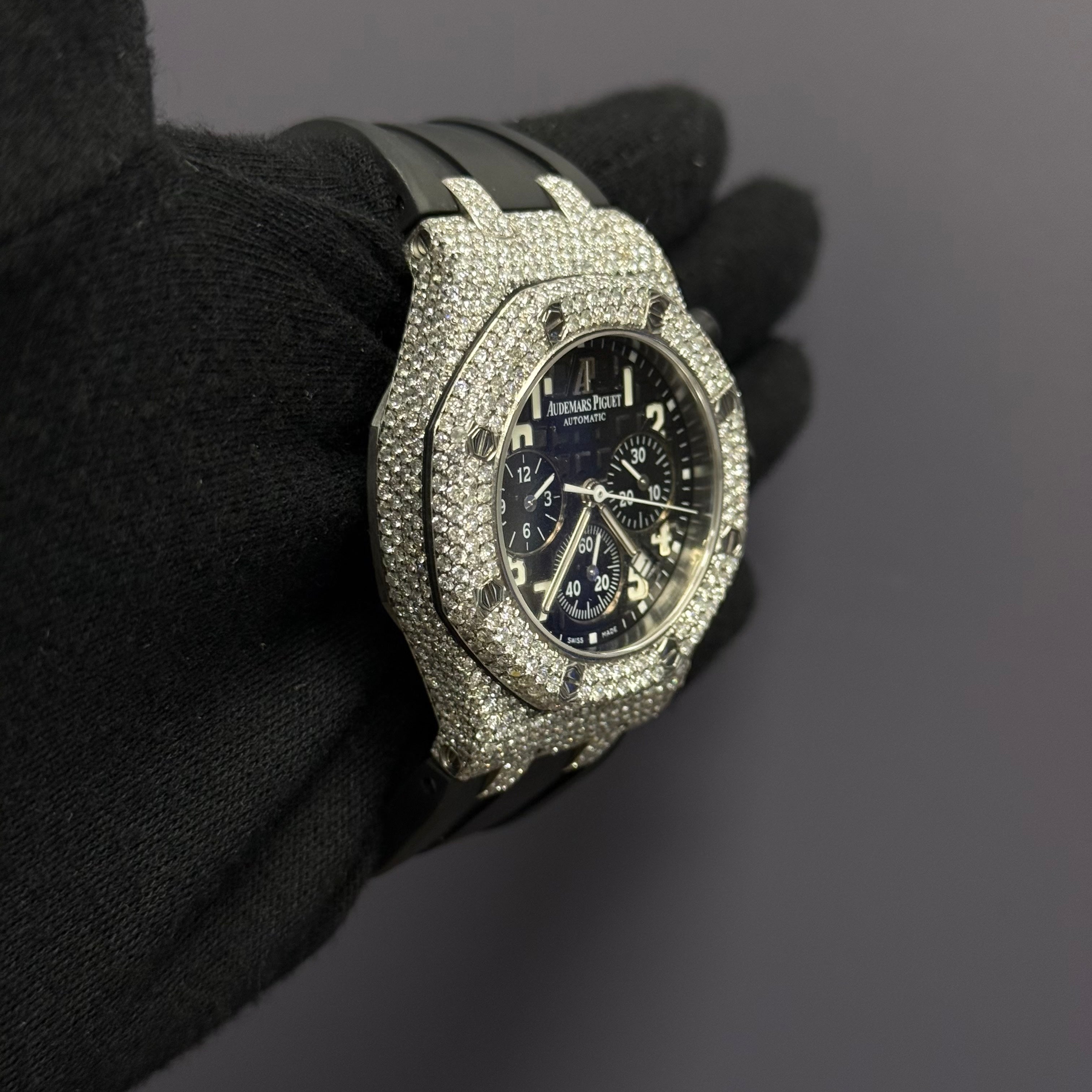 Audemars Piguet Royal Oak 37 mm Black Dial Watch Ref# 26048SK.ZZ.D002CA.01 - Happy Jewelers Fine Jewelry Lifetime Warranty