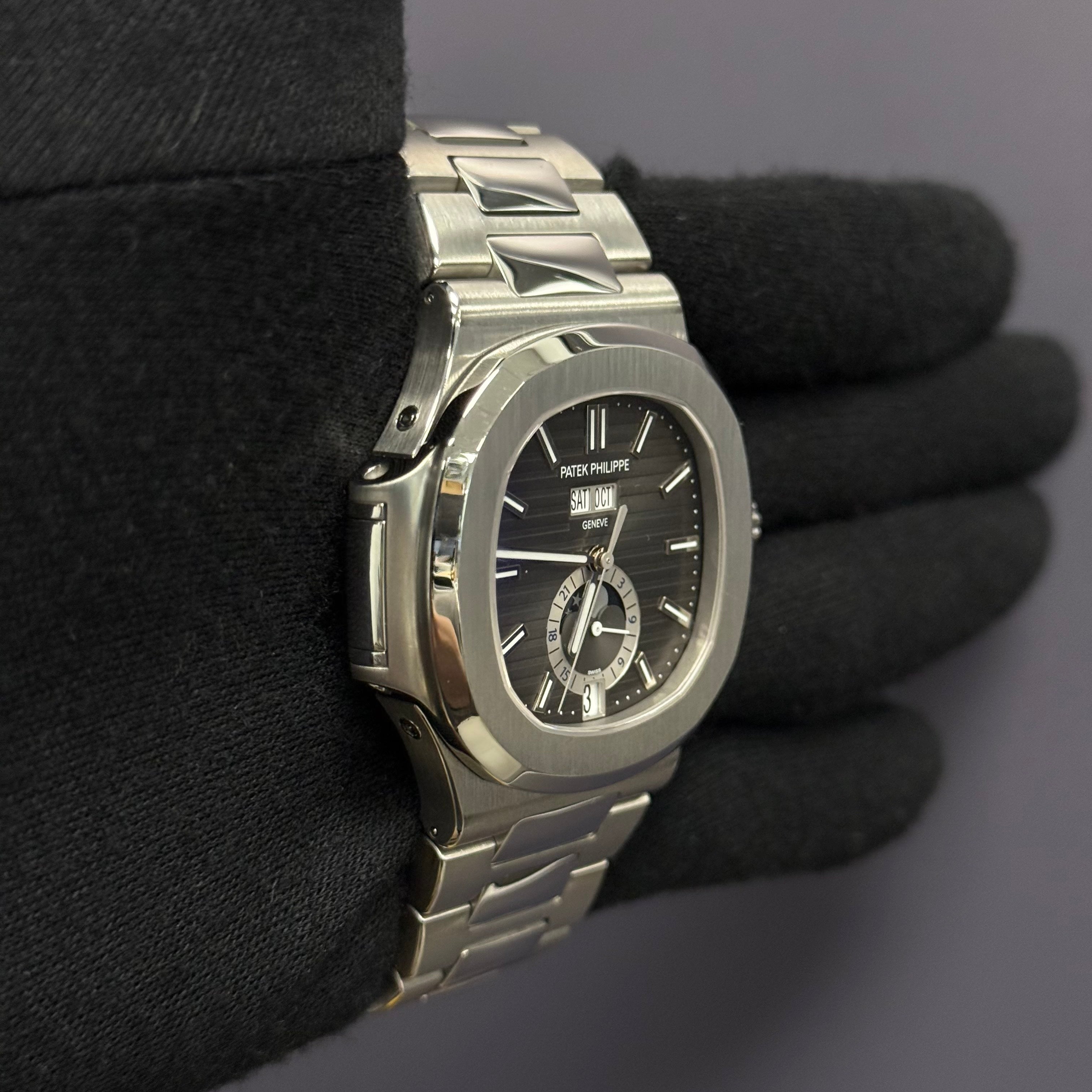 Patek Philippe Nautilus 40mm Grey Dial Watch Ref# 5726/1A-001 - Happy Jewelers Fine Jewelry Lifetime Warranty