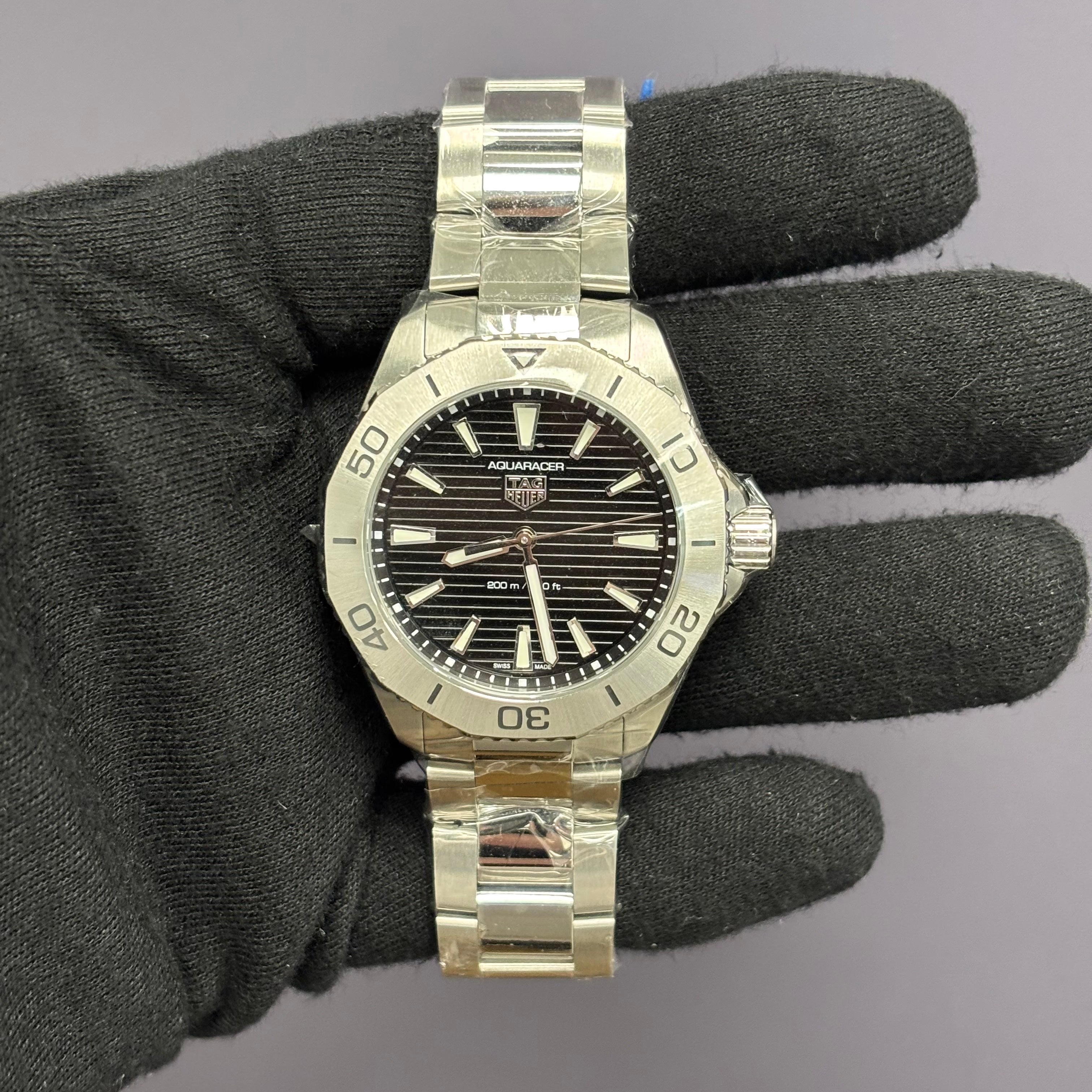 Tag Heuer Aquaracer 40mm Black Dial Watch Ref# WBP1110 - Happy Jewelers Fine Jewelry Lifetime Warranty