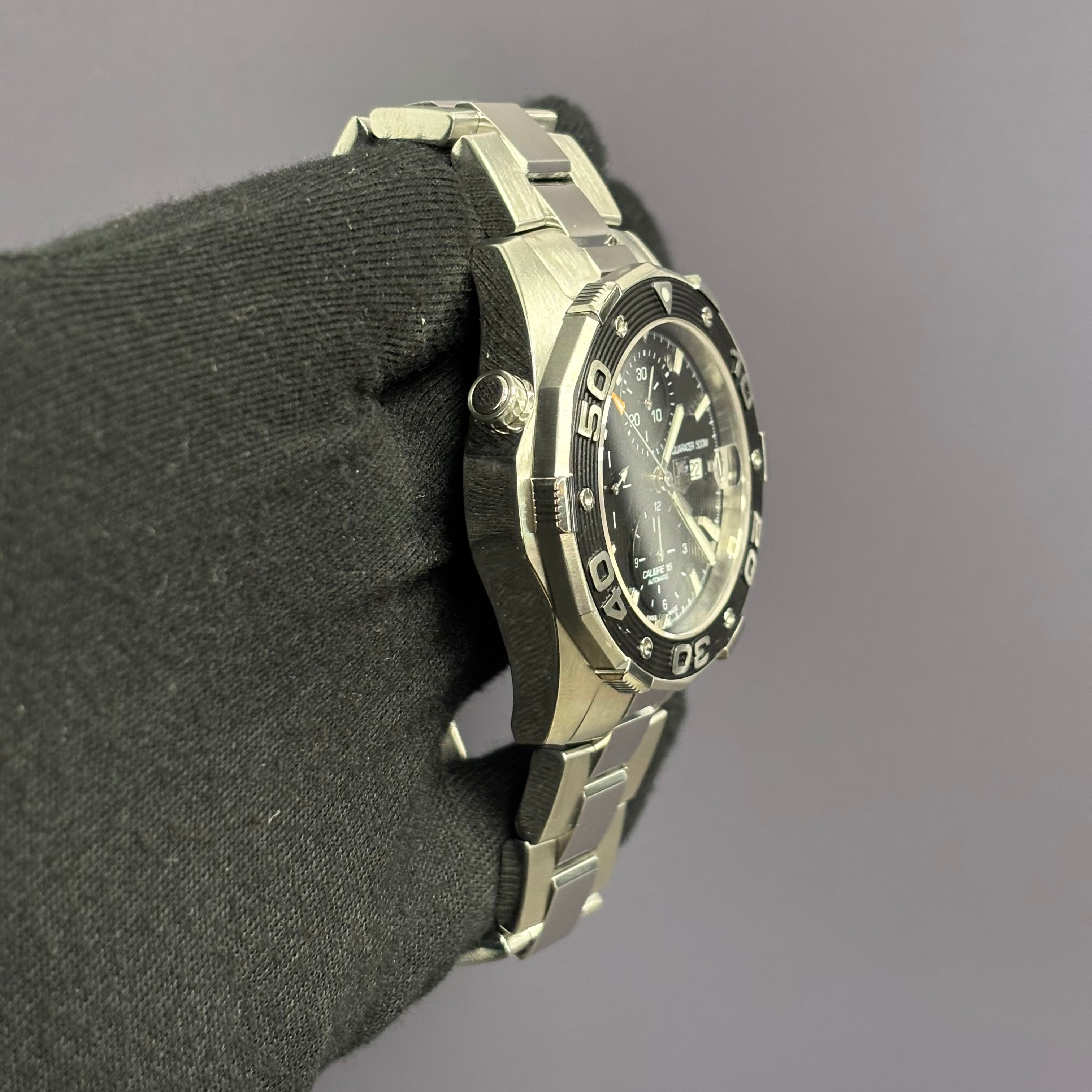 Tag Heuer Aquaracer 44mm Black Dial Watch Ref# CAJ2110 - Happy Jewelers Fine Jewelry Lifetime Warranty