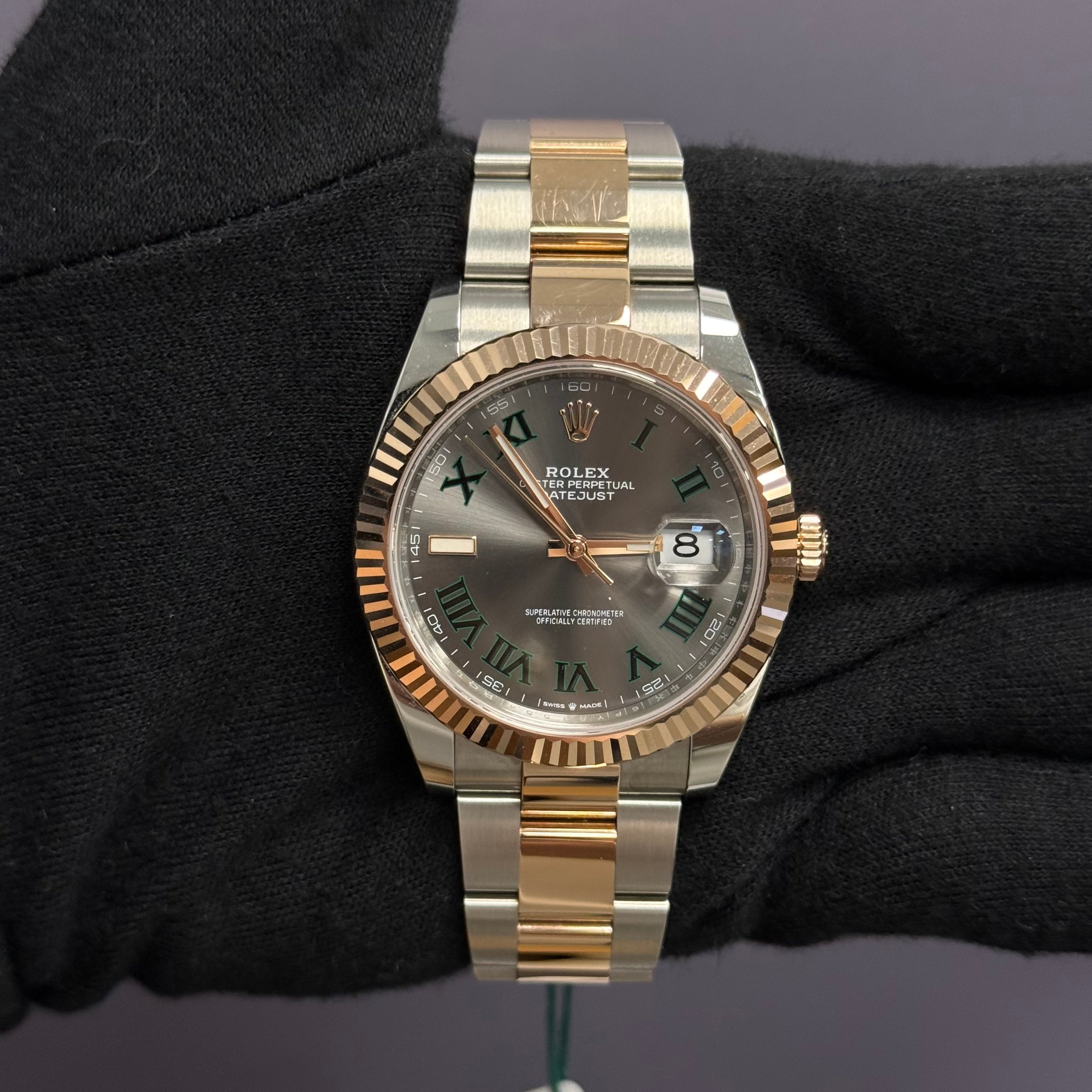 Rolex Datejust 41mm Wimbledon Dial Watch Ref# 126331 - Happy Jewelers Fine Jewelry Lifetime Warranty