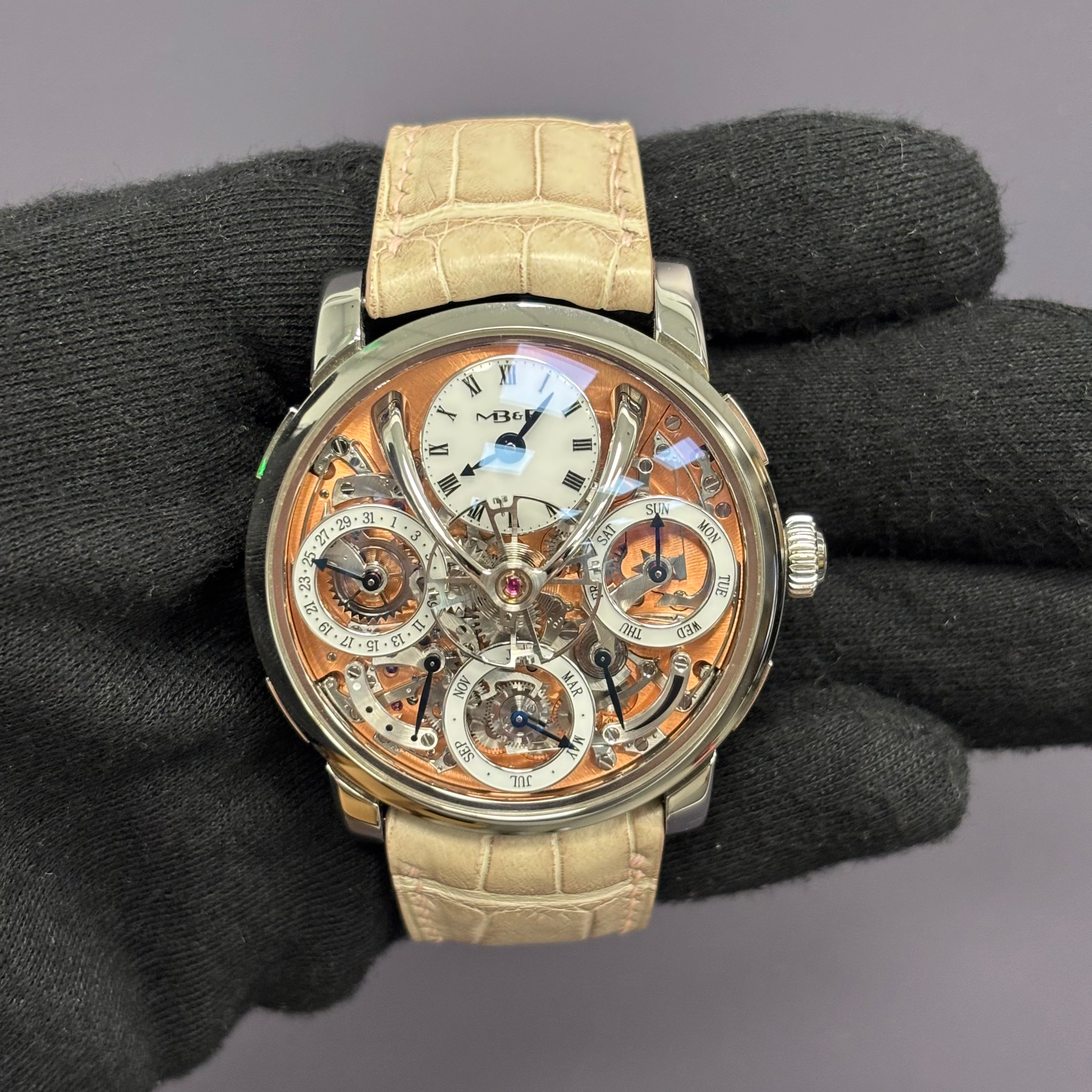 MB&F Legacy 44mm Openwork Dial Watch Ref# 03.SL.S - Happy Jewelers Fine Jewelry Lifetime Warranty