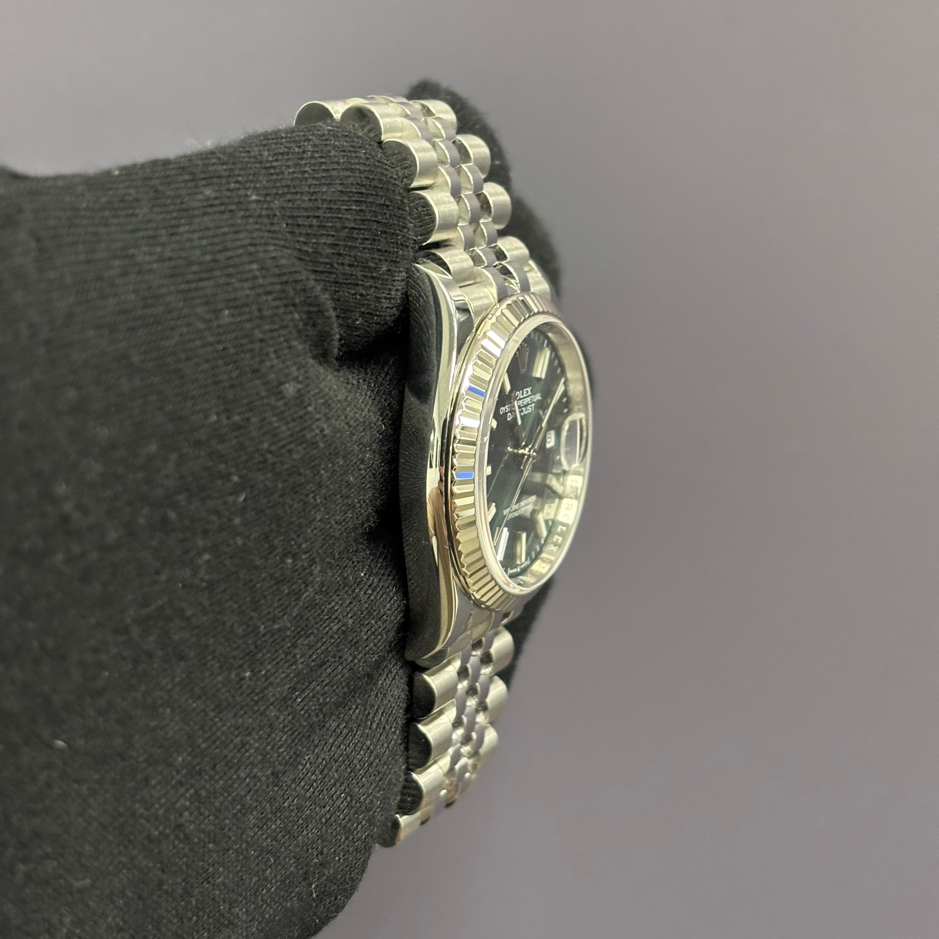 Rolex Datejust 36mm Green Dial Watch Ref# 126234 - Happy Jewelers Fine Jewelry Lifetime Warranty