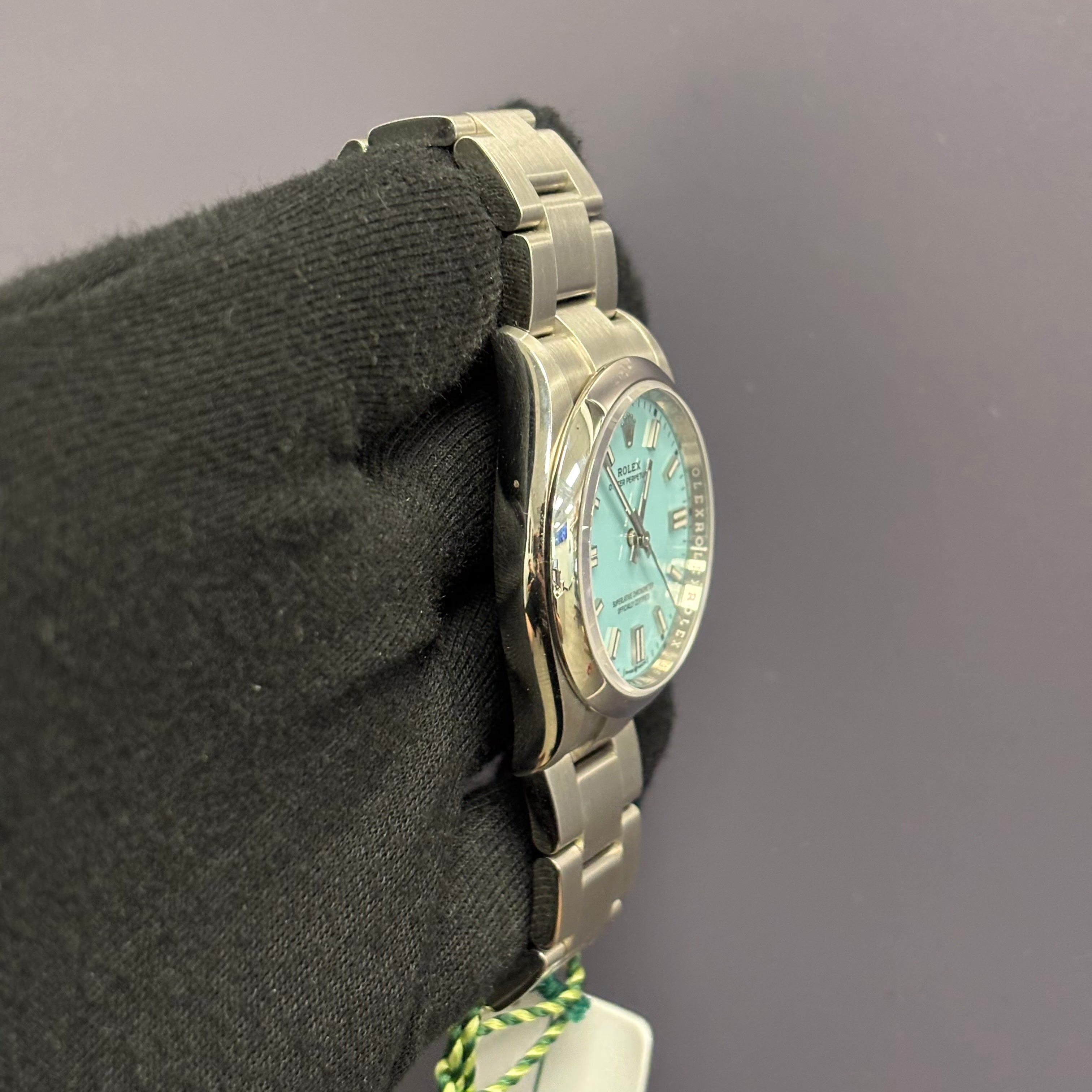 Rolex Oyster Perpetual 36mm Tiffany Dial Watch Ref# 126000 - Happy Jewelers Fine Jewelry Lifetime Warranty