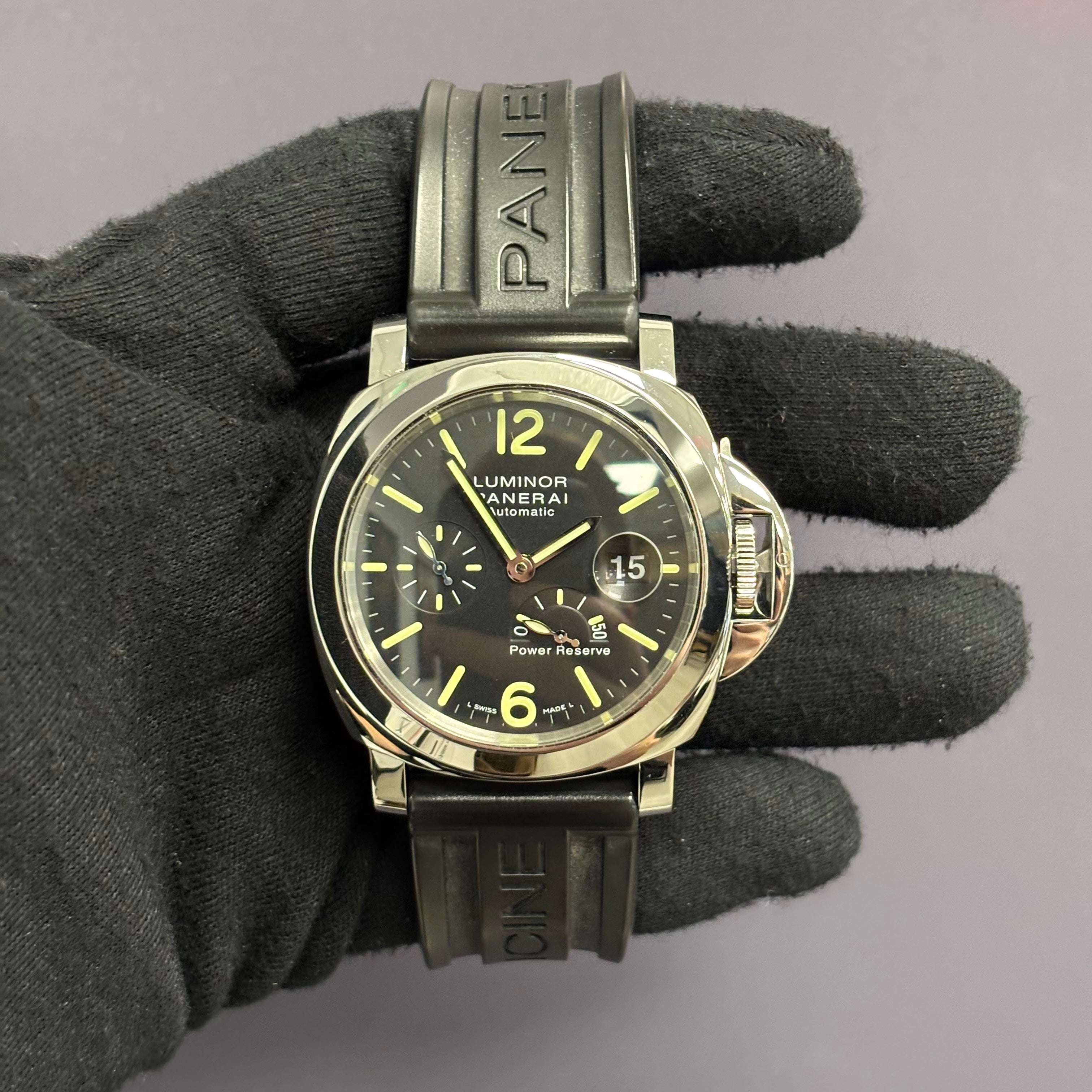 Panerai Luminor 44mm Black Dial Watch Ref# PAM01090 - Happy Jewelers Fine Jewelry Lifetime Warranty