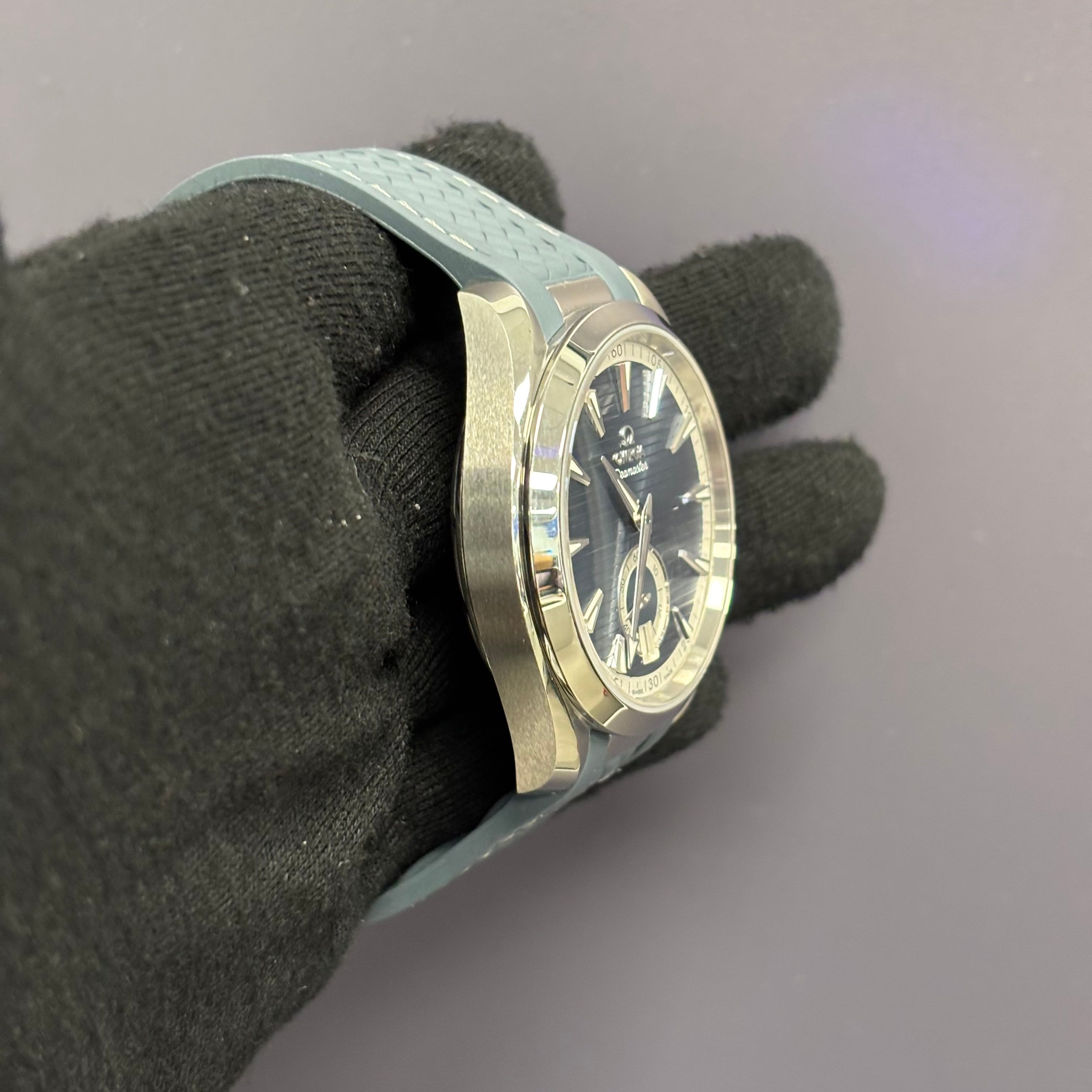 Omega Seamaster 41mm Blue Dial Watch Ref# 220.12.41.21.03.005 - Happy Jewelers Fine Jewelry Lifetime Warranty