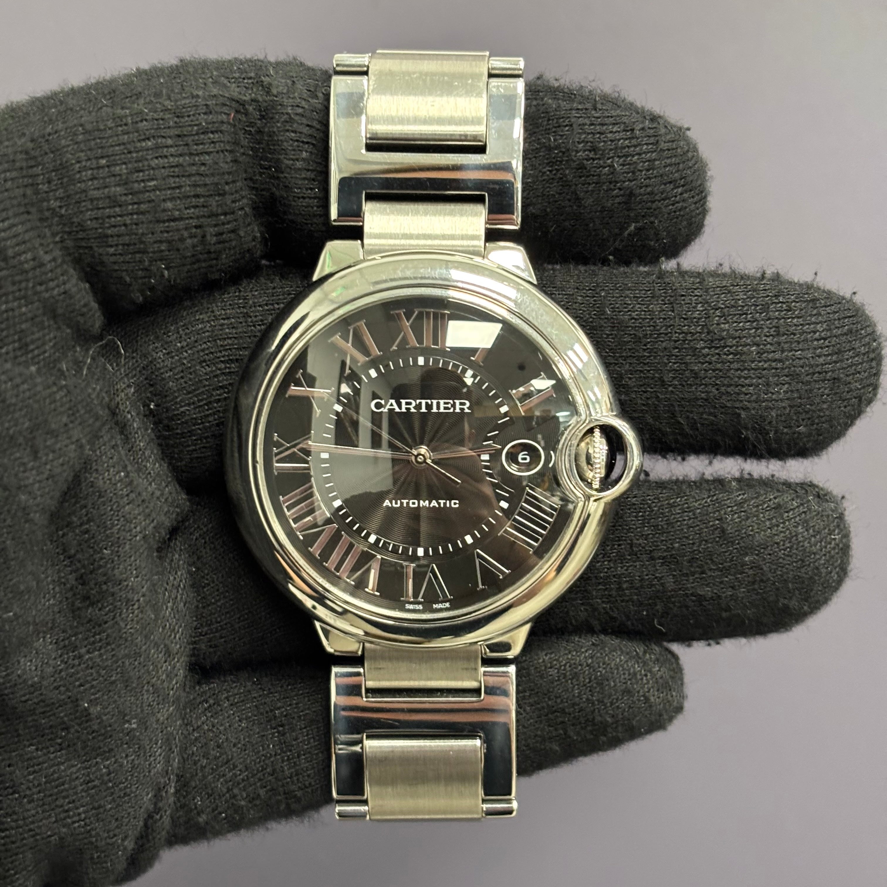 Cartier Ballon Bleu 42mm Black Dial Watch Ref# WSBB0003 - Happy Jewelers Fine Jewelry Lifetime Warranty