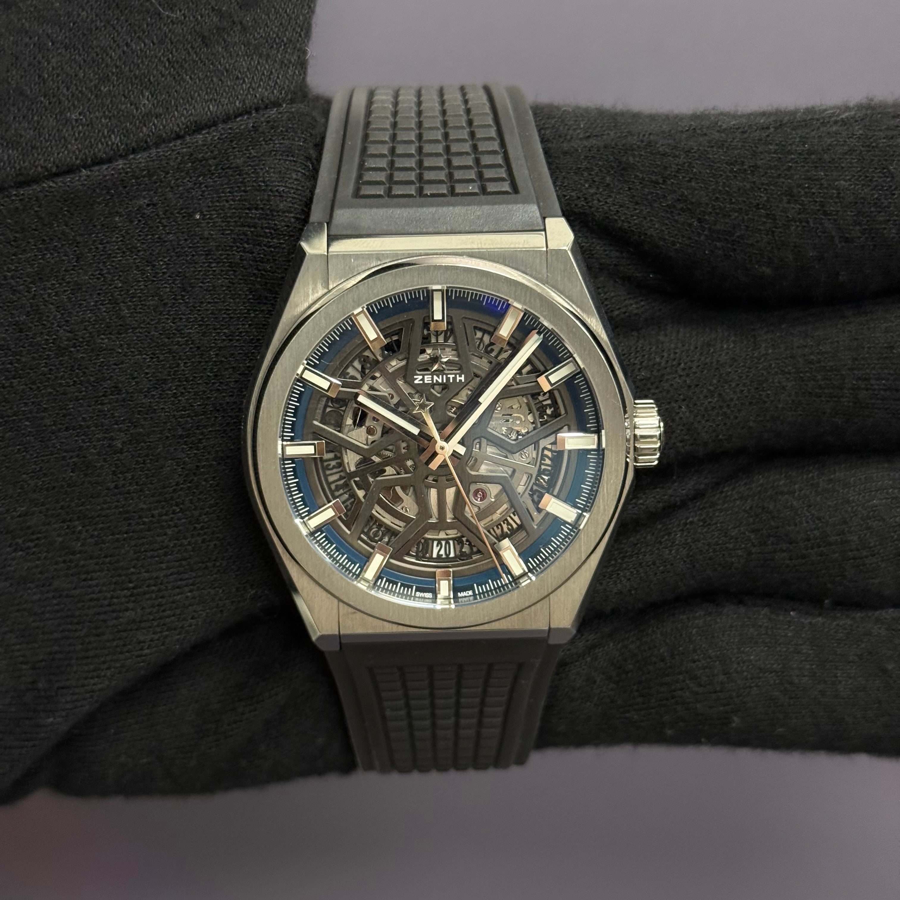 Zenith Defy 41mm Openwork Dial Watch Ref# 95.9000.670/78.R782 - Happy Jewelers Fine Jewelry Lifetime Warranty