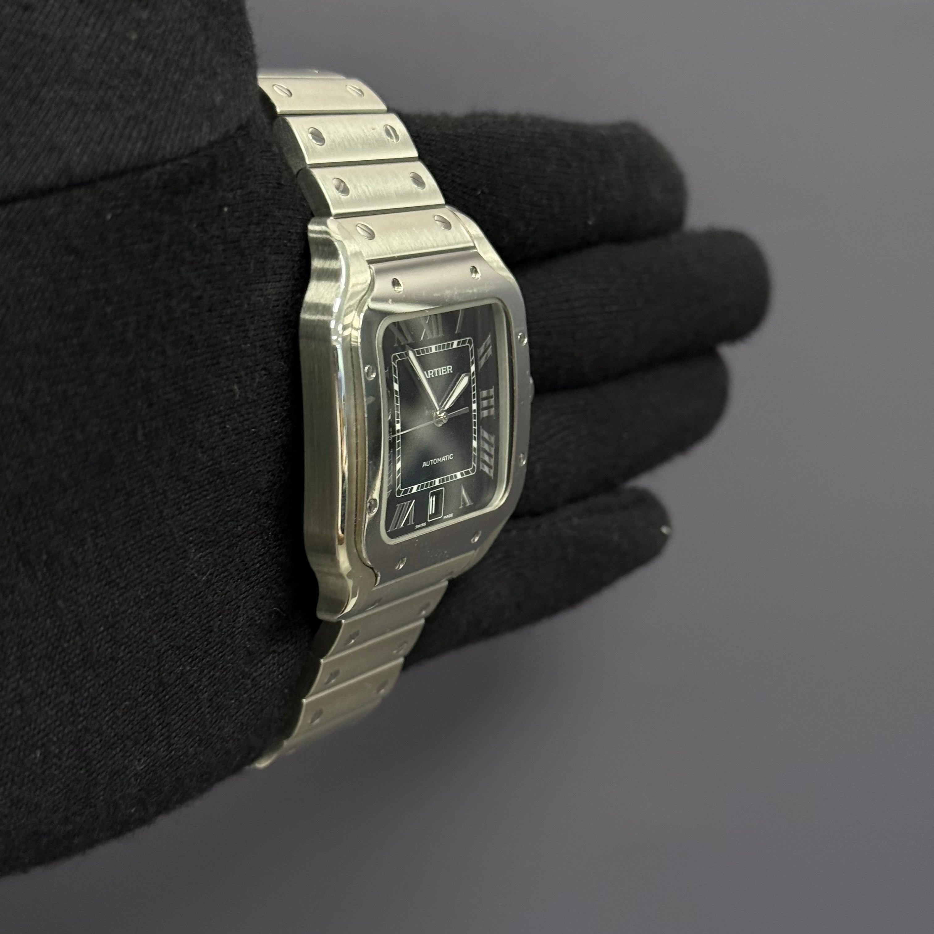 Cartier Santos 40mm Blue Dial Watch Ref# WSSA0030 - Happy Jewelers Fine Jewelry Lifetime Warranty