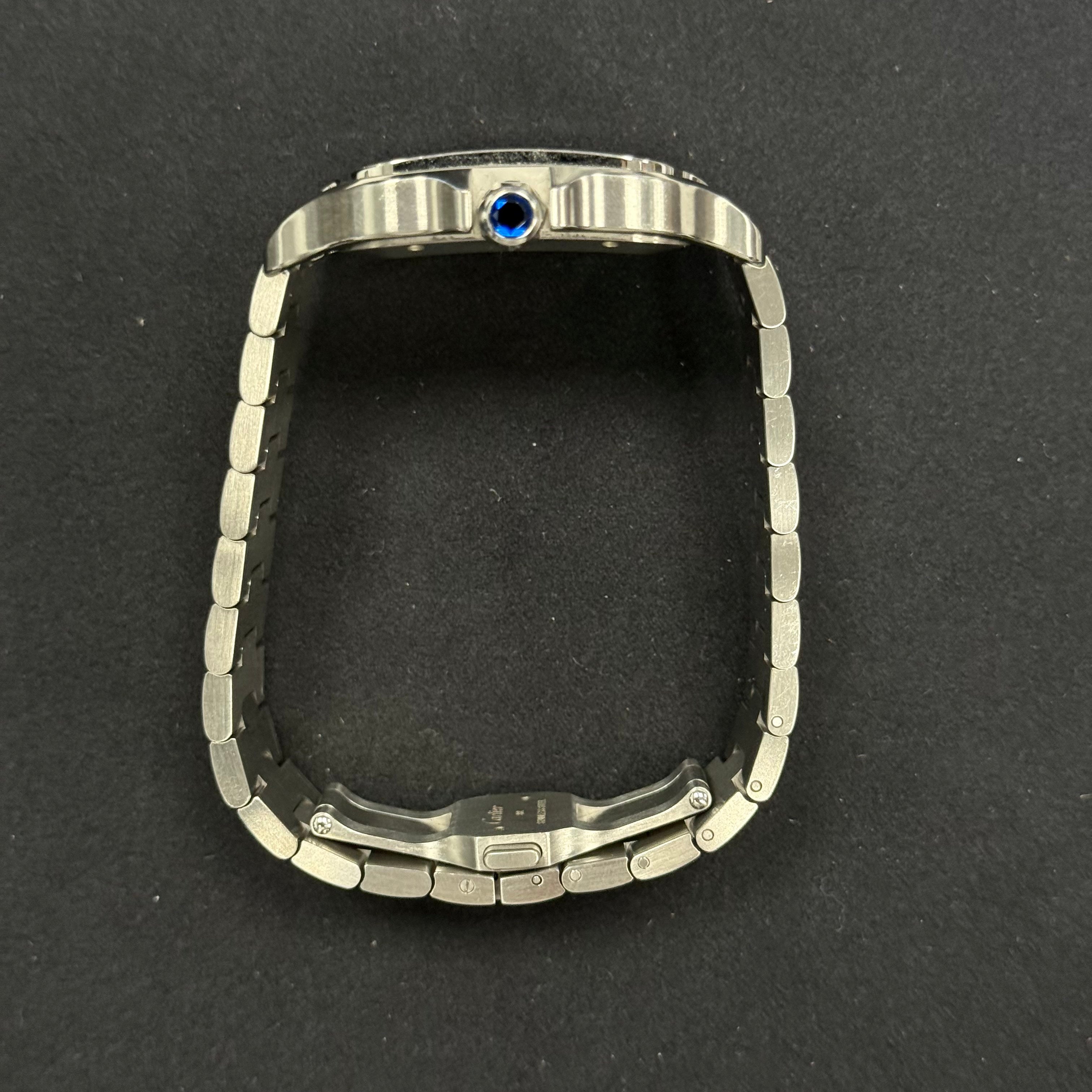 Cartier Santos 40mm Blue Dial Watch Ref# WSSA0030 - Happy Jewelers Fine Jewelry Lifetime Warranty