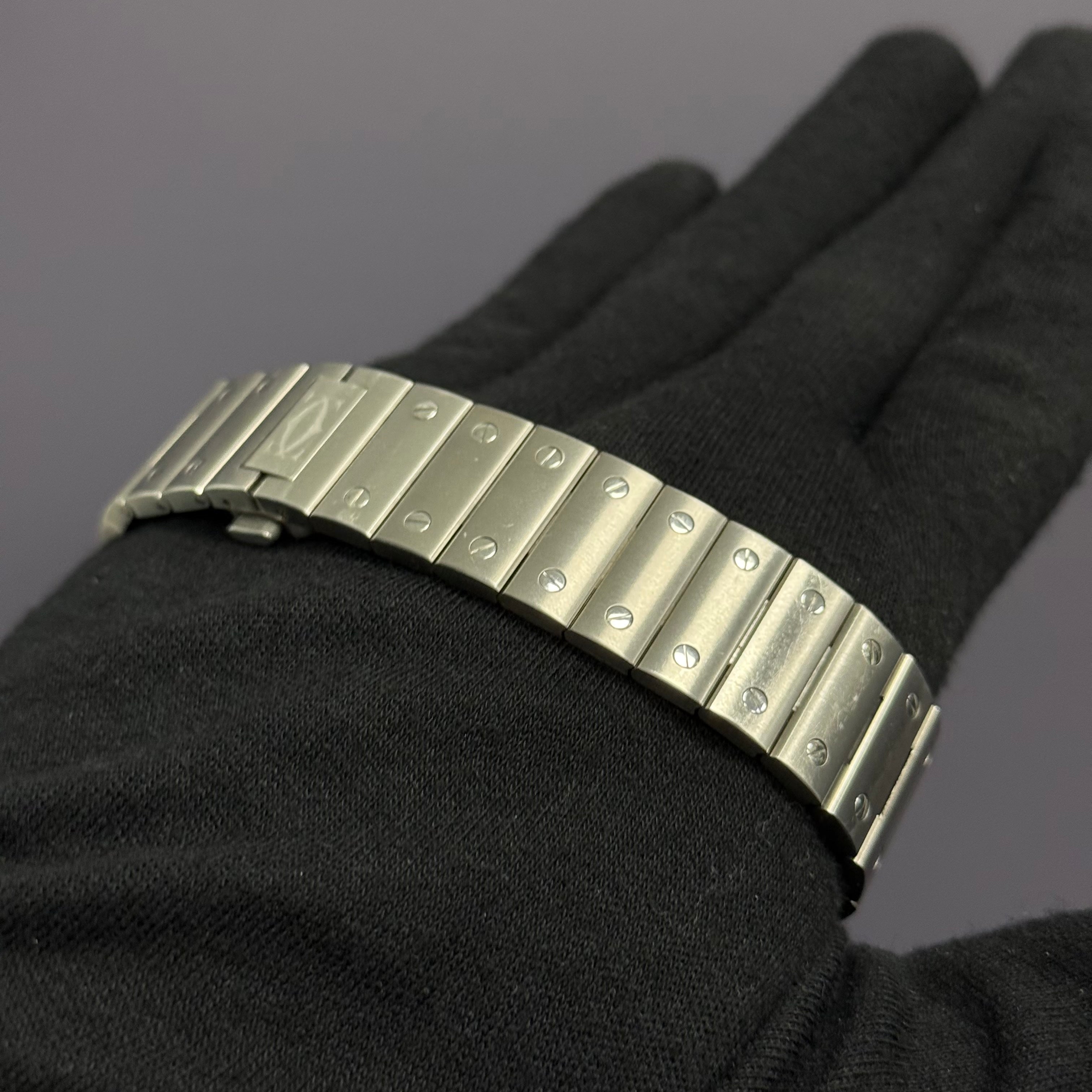 Cartier Santos 40mm Grey Dial Watch Ref# WSSA0037 - Happy Jewelers Fine Jewelry Lifetime Warranty