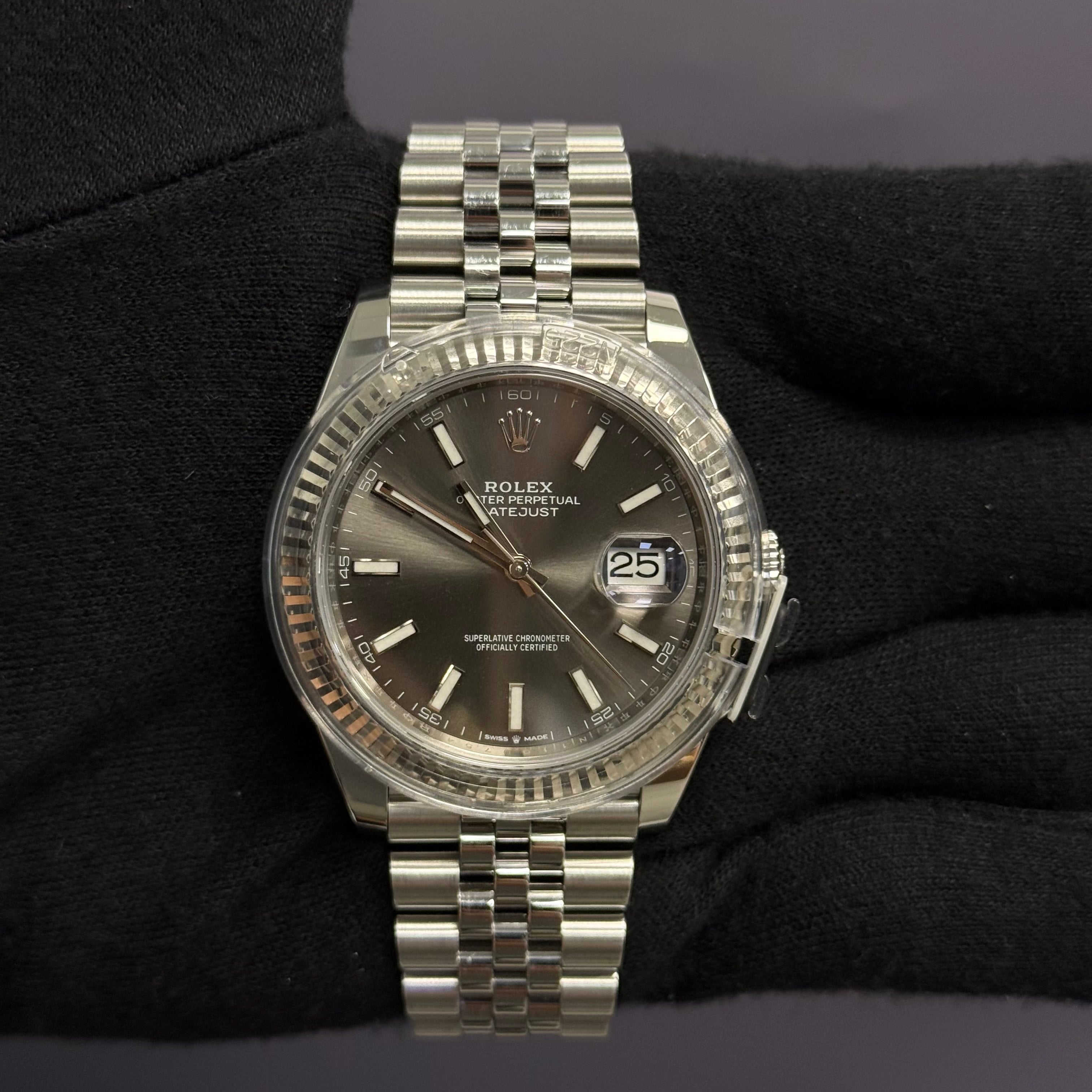 Rolex Datejust 41mm Rhodium Dial Watch Ref# 126334 - Happy Jewelers Fine Jewelry Lifetime Warranty
