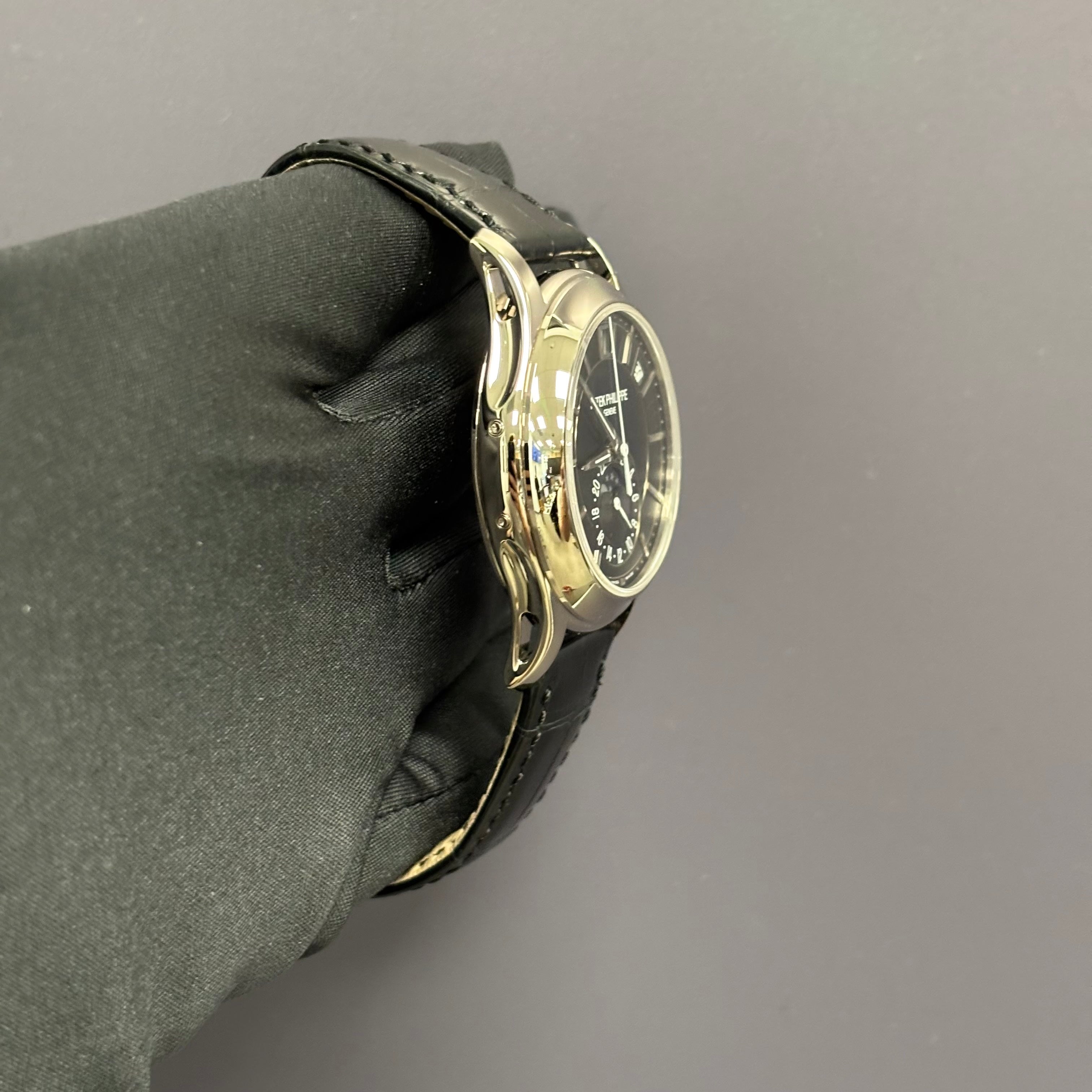 Patek Philippe Annual Calendar 40mm Blue Dial Watch Ref# 5205G-013 - Happy Jewelers Fine Jewelry Lifetime Warranty