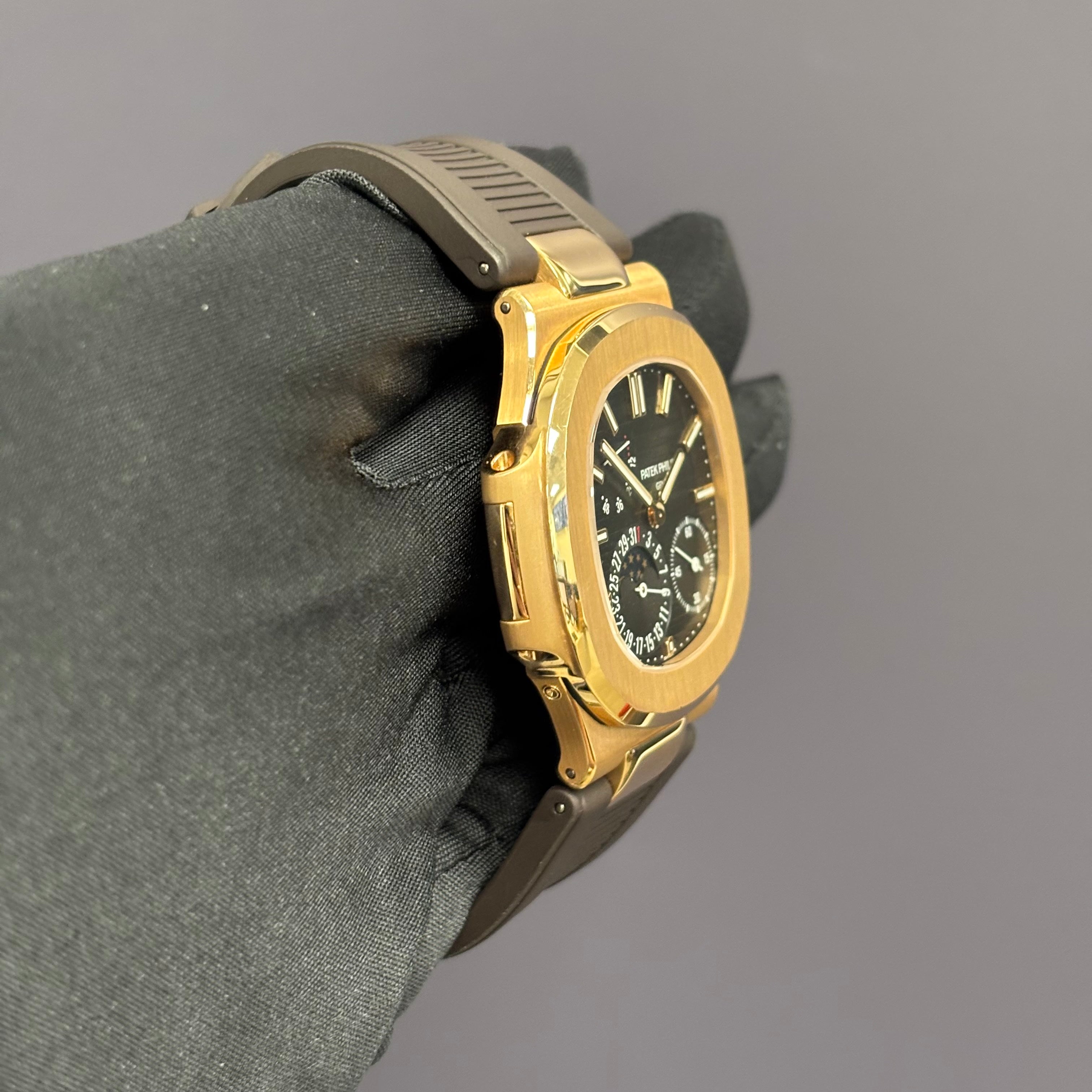 Patek Philippe Nautilus 40mm Grey Dial Watch Ref# 5712R-001 - Happy Jewelers Fine Jewelry Lifetime Warranty