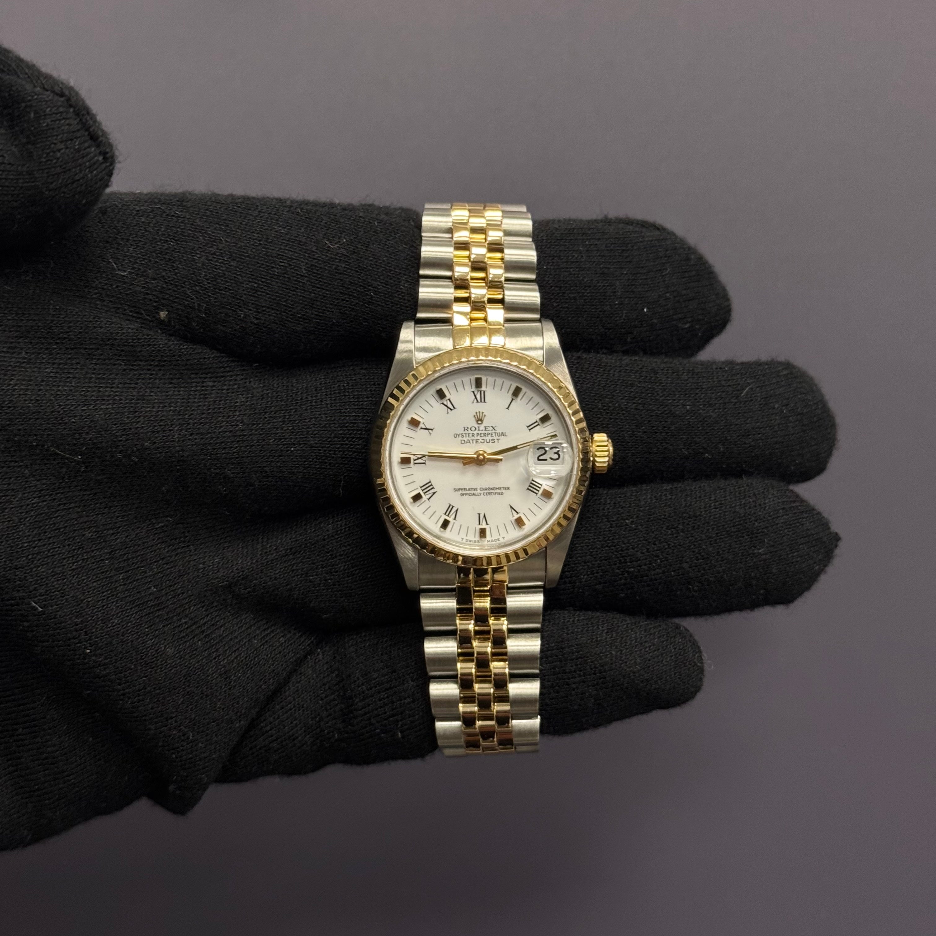 Rolex Datejust 31mm White Dial Watch Ref# 68273 - Happy Jewelers Fine Jewelry Lifetime Warranty
