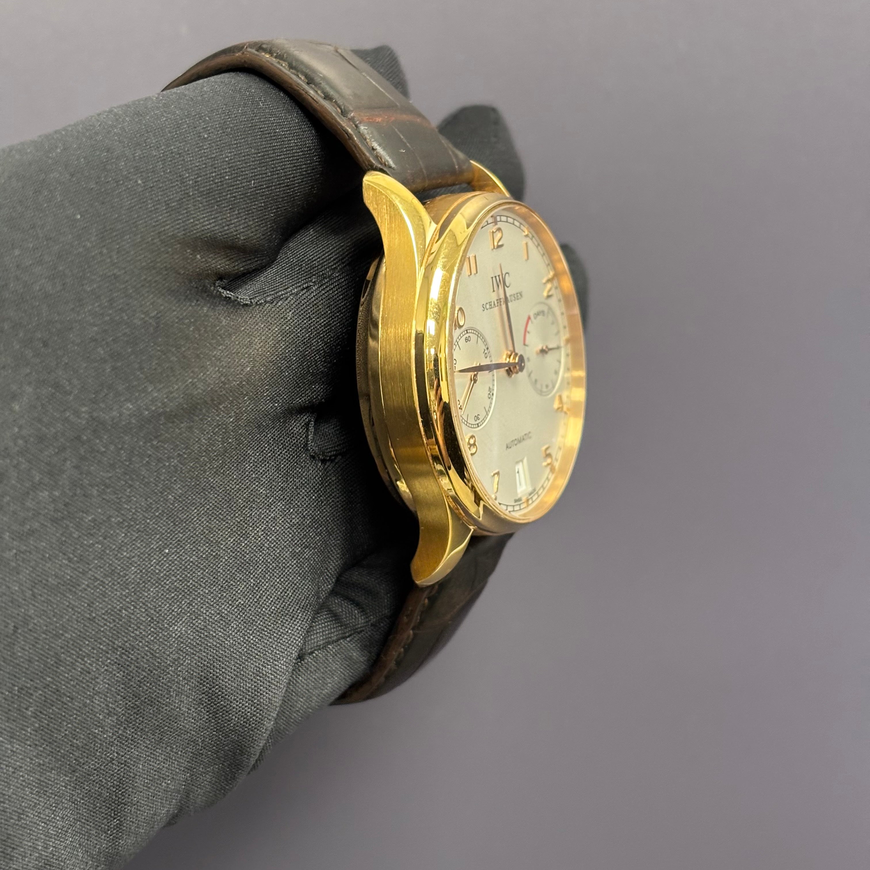 IWC Portuguese 42mm White Dial Watch Ref# IW500101 - Happy Jewelers Fine Jewelry Lifetime Warranty