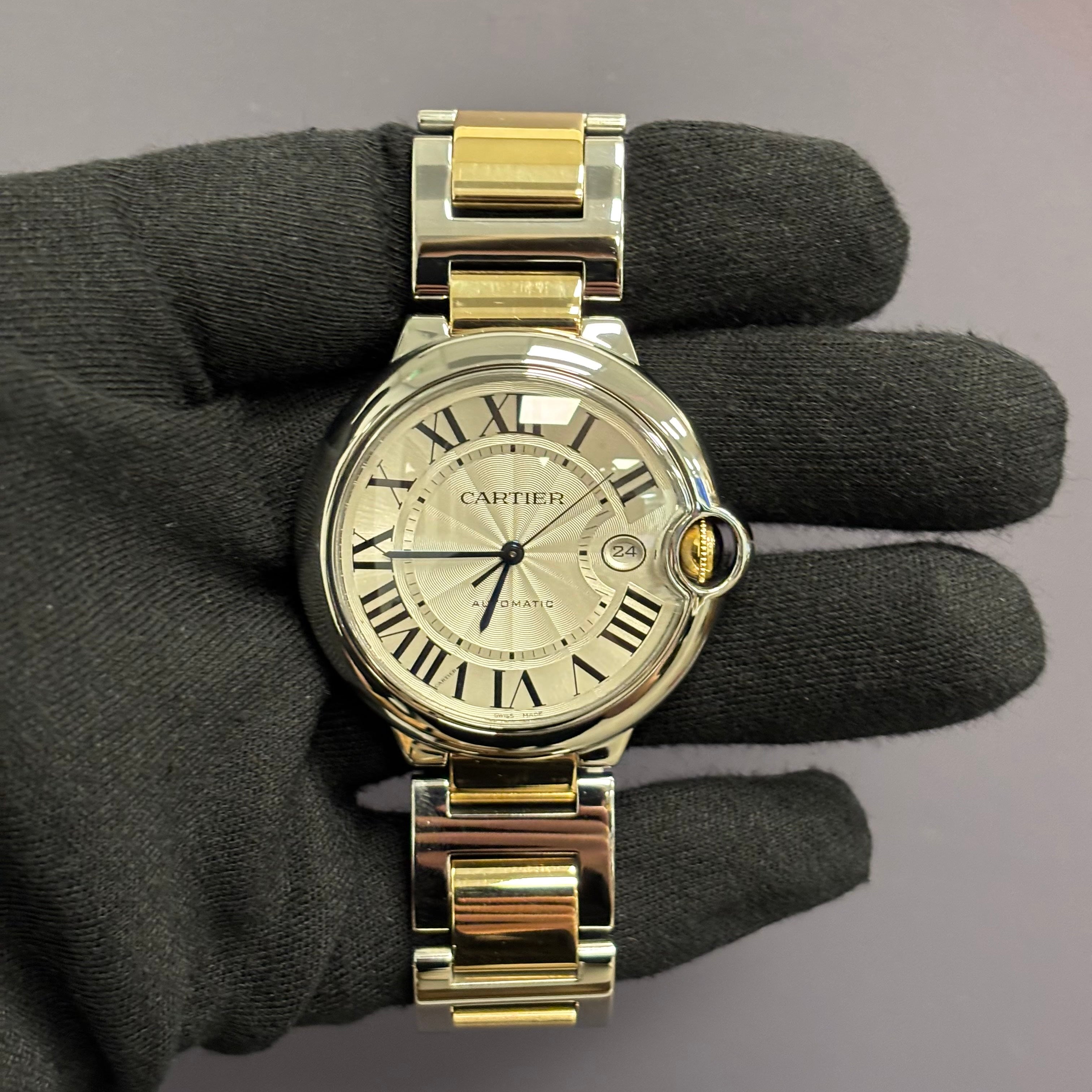 Cartier Ballon Bleu 42mm White Dial Watch Ref# W69009Z3 - Happy Jewelers Fine Jewelry Lifetime Warranty
