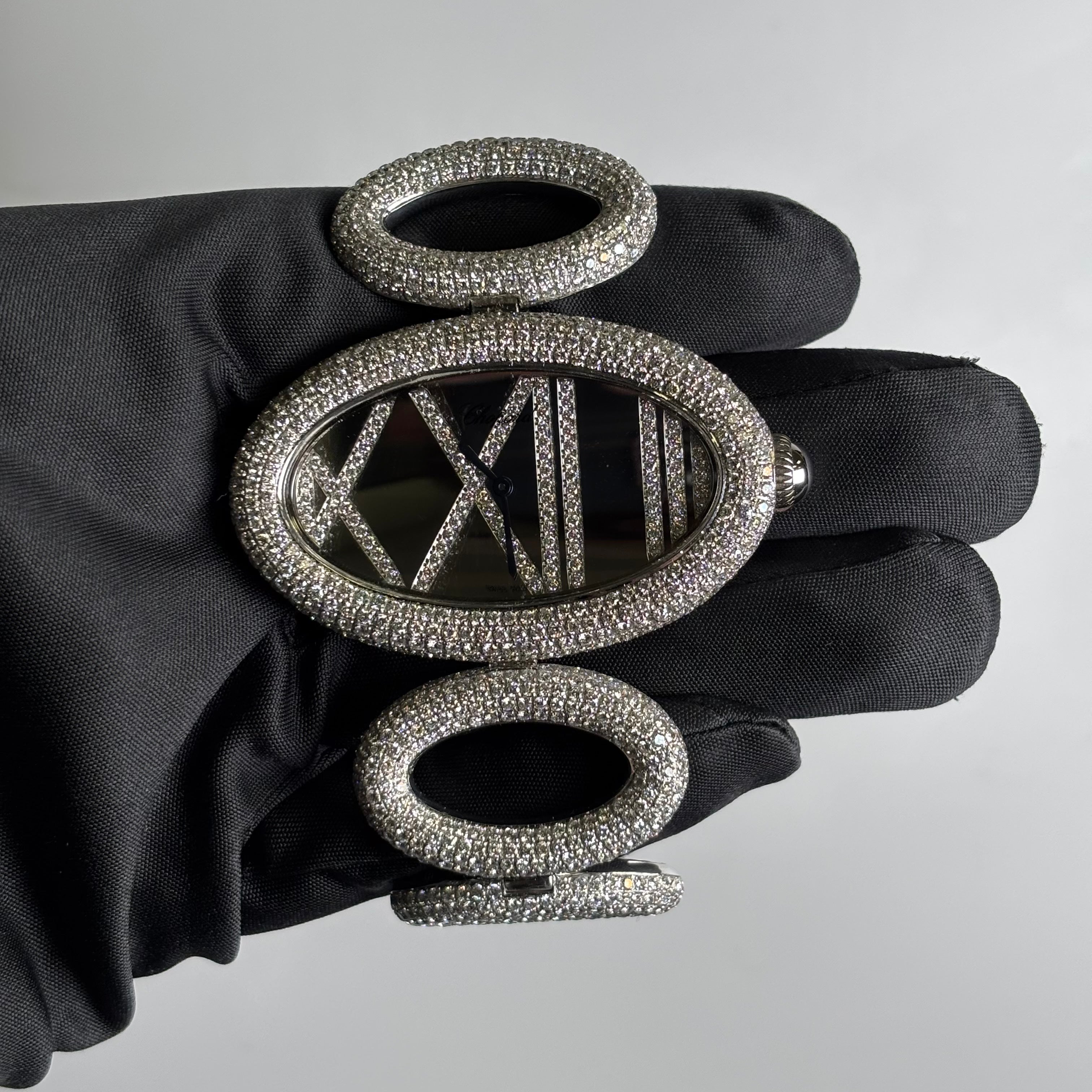 Chopard Cat's Eye 54mm Mirror Dial Watch Ref# 11/9054 - Happy Jewelers Fine Jewelry Lifetime Warranty