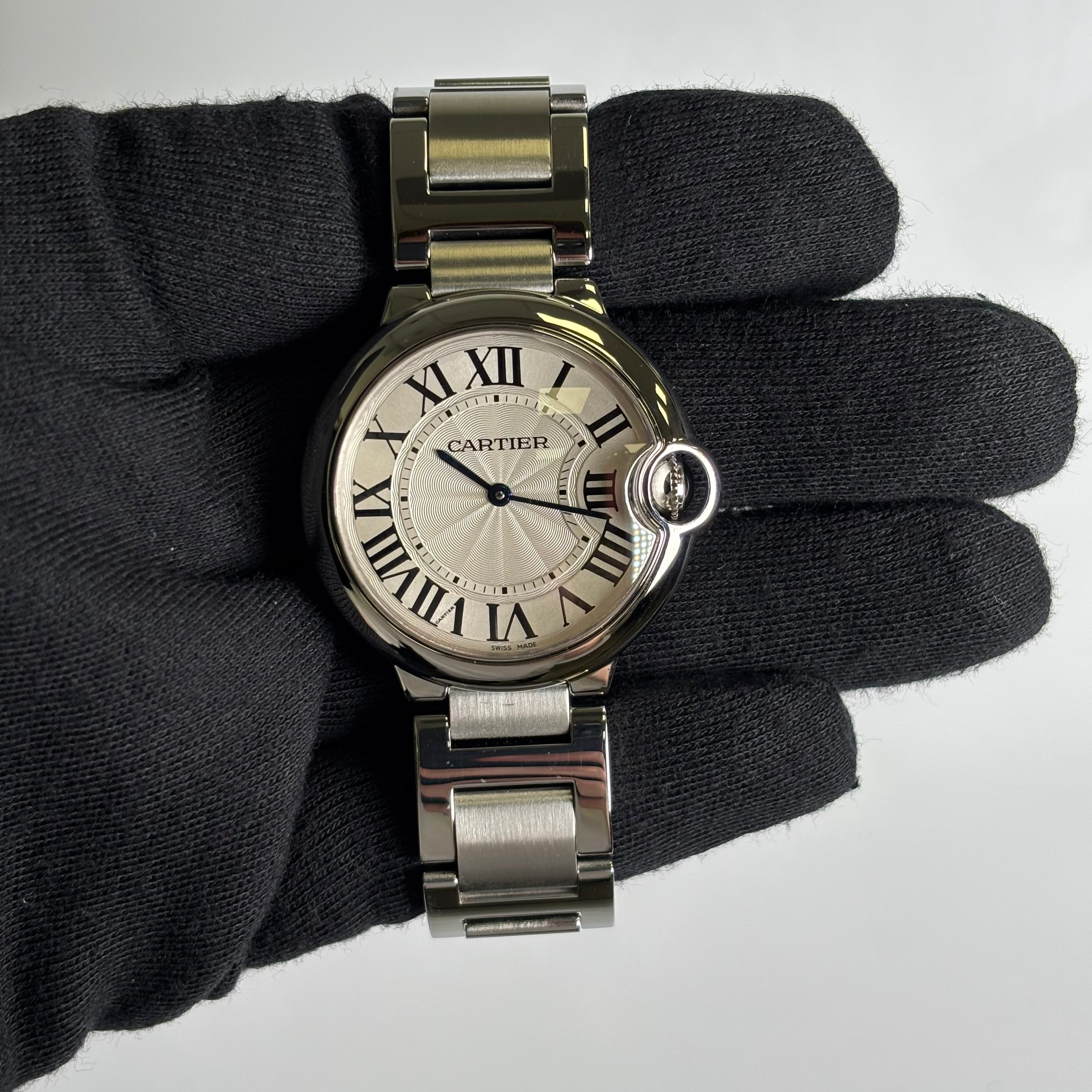 Cartier Ballon Bleu 36mm White Dial Watch Ref# W69011Z4 - Happy Jewelers Fine Jewelry Lifetime Warranty