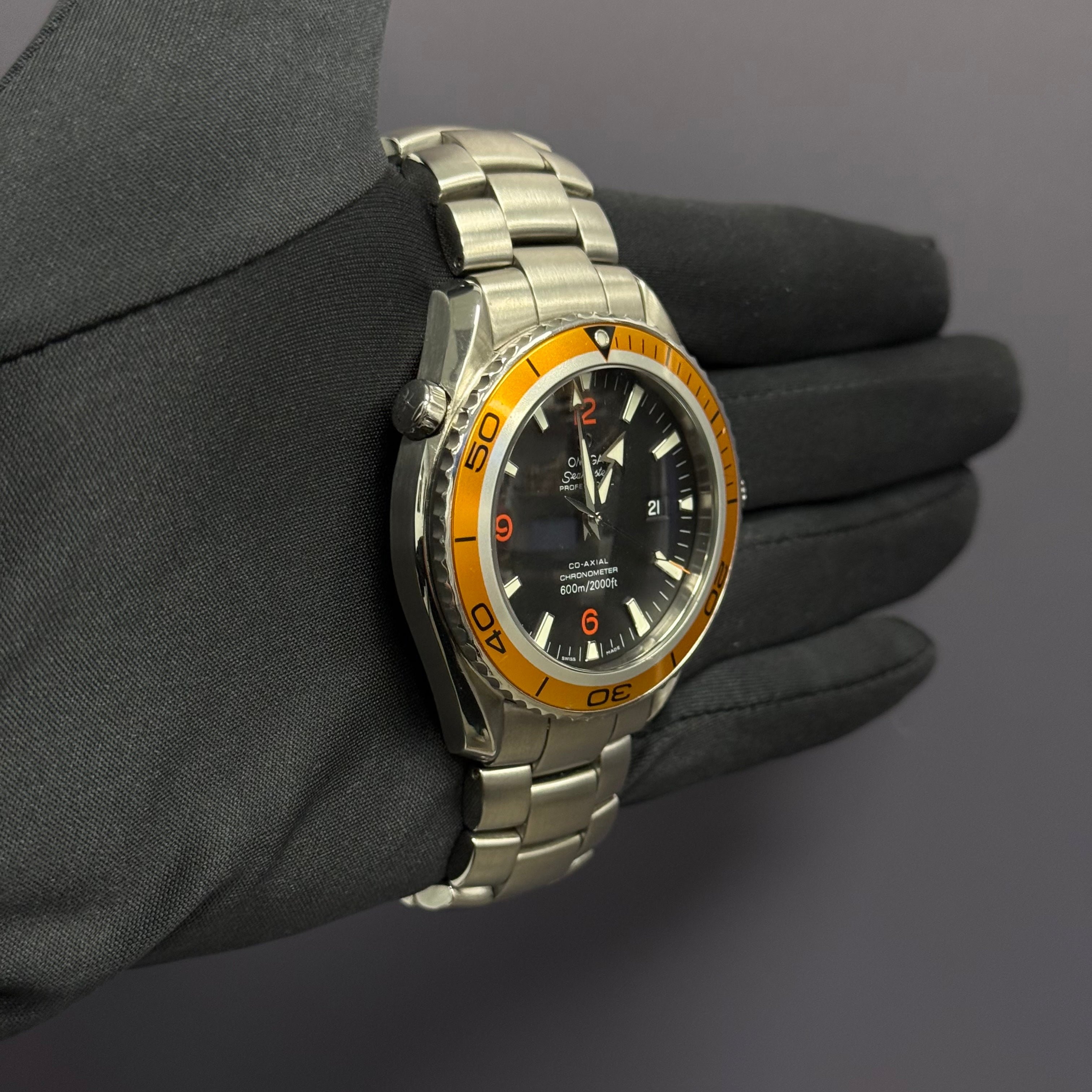 Omega Seamaster 45.5mm Black Dial Watch Ref# 2208.50.00 - Happy Jewelers Fine Jewelry Lifetime Warranty