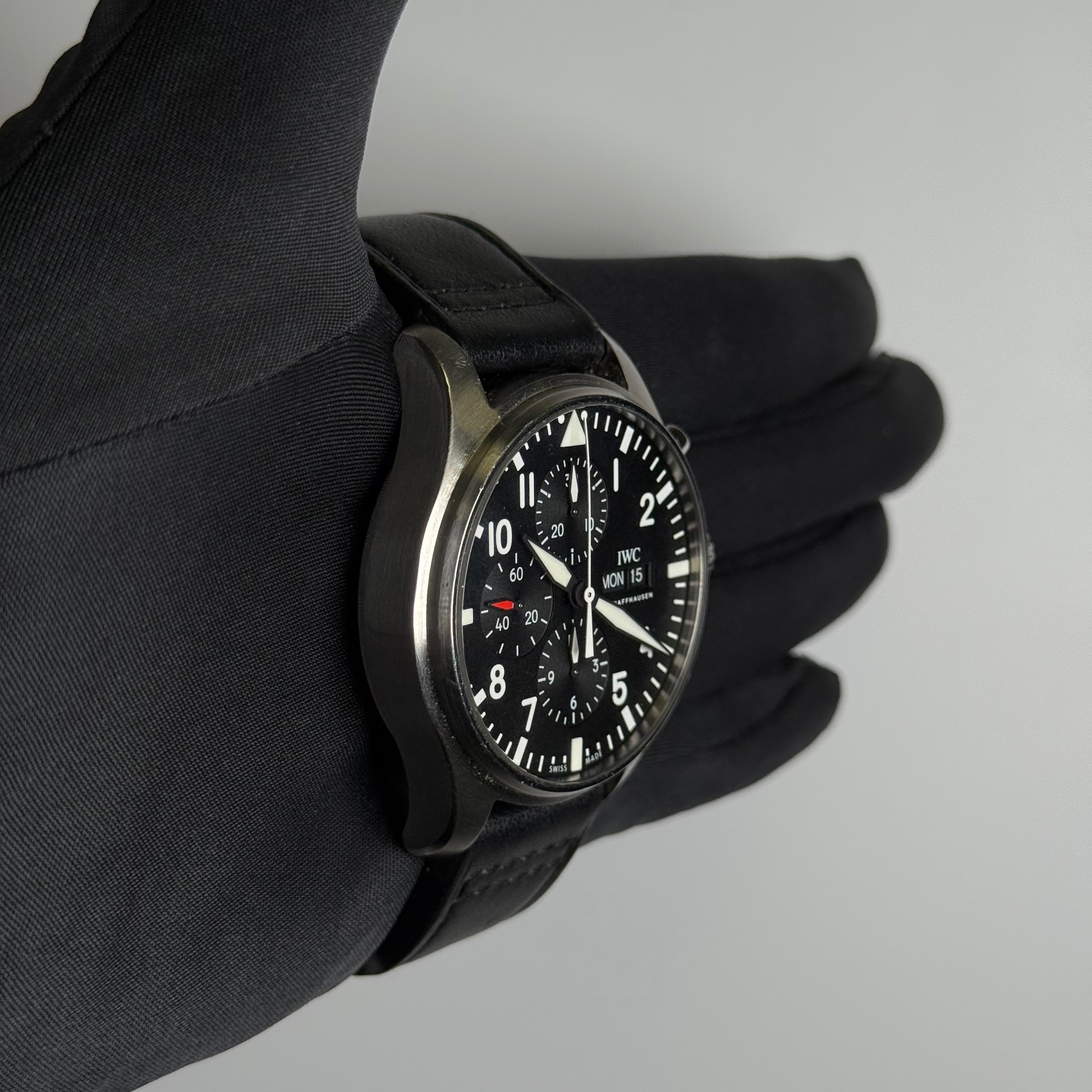 IWC Pilots 43mm Black Dial Watch Ref# IW377709 - Happy Jewelers Fine Jewelry Lifetime Warranty