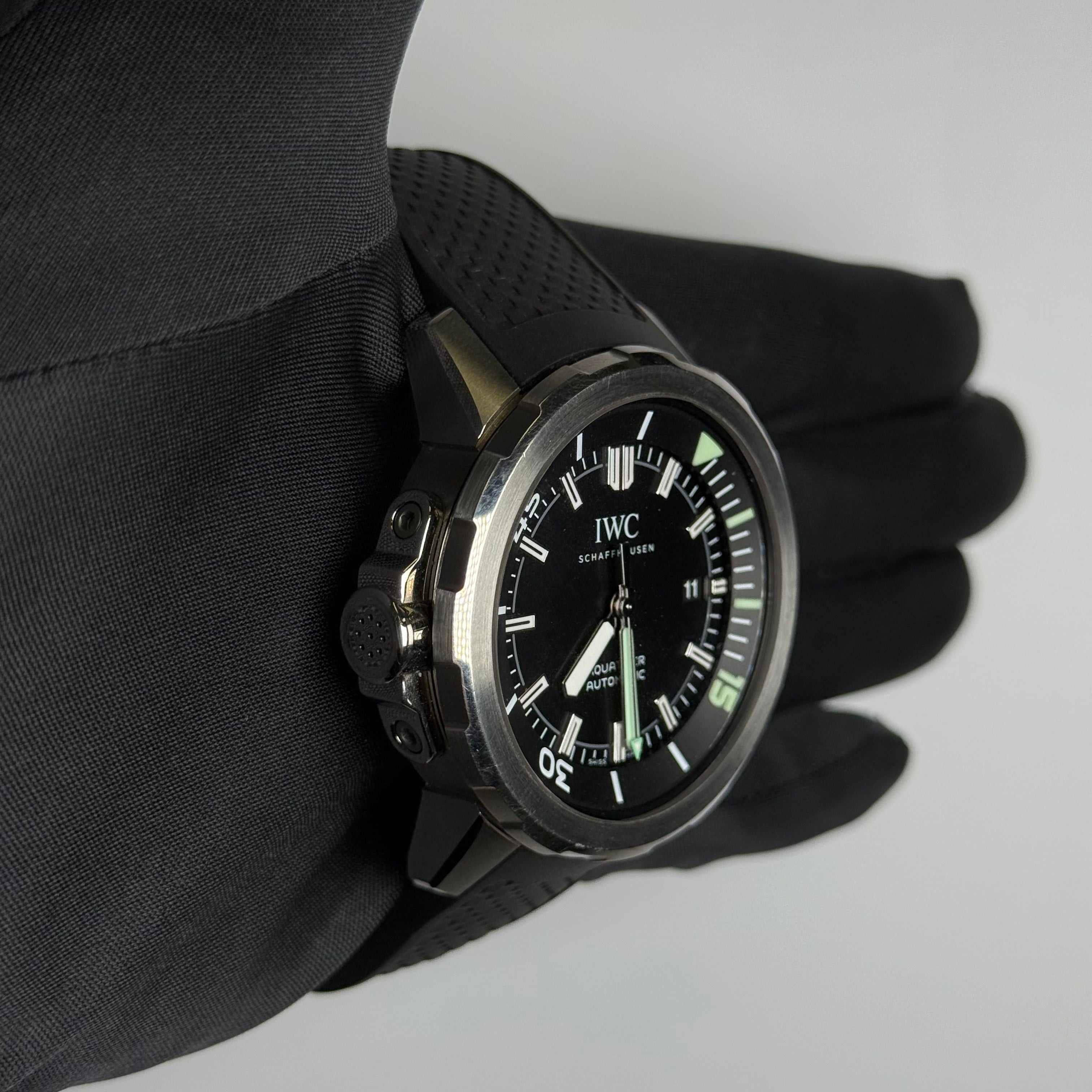 IWC Aquatimer 42mm Black Dial Watch Ref# IW328802 - Happy Jewelers Fine Jewelry Lifetime Warranty