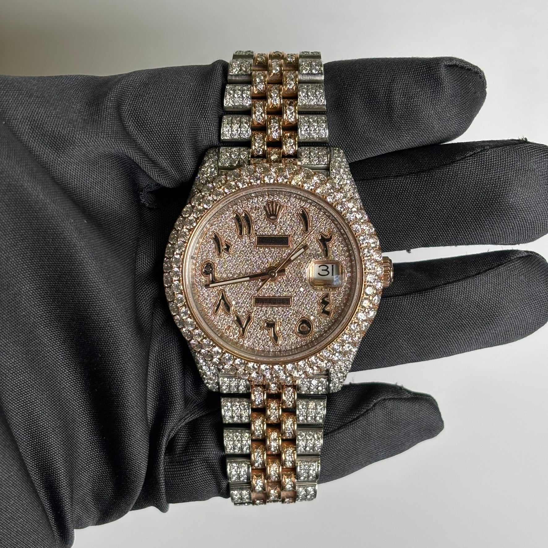 Rolex Datejust 41mm Pave Dial Watch Ref# 126331 - Happy Jewelers Fine Jewelry Lifetime Warranty