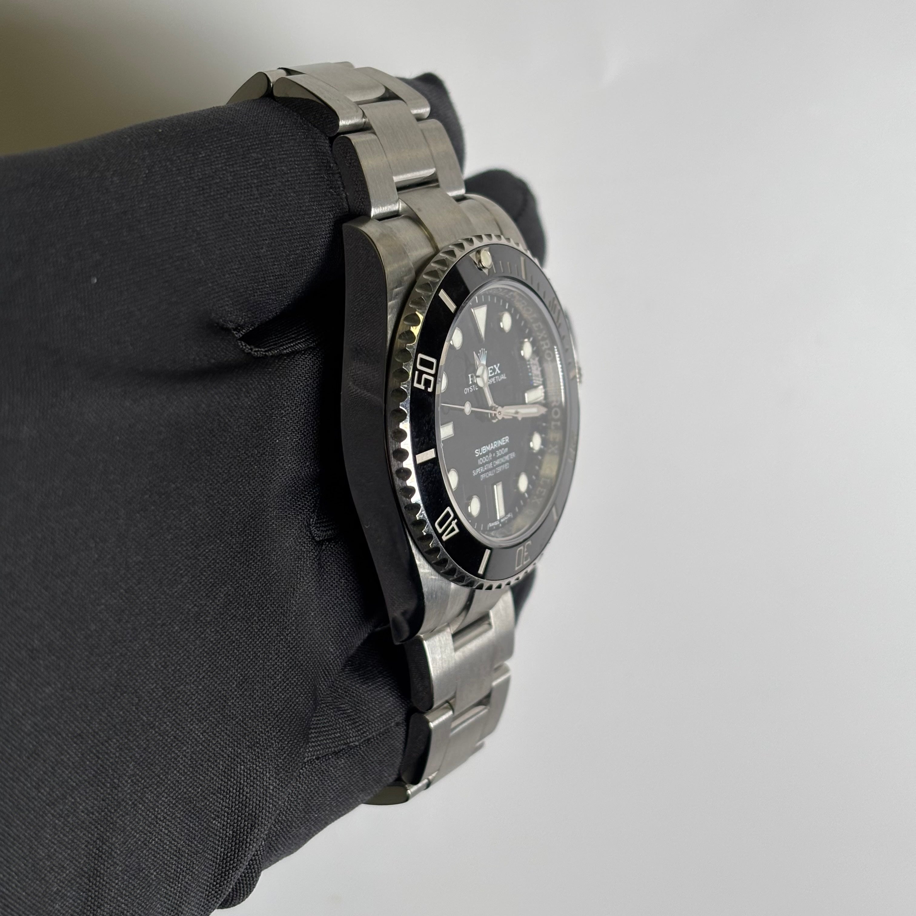Rolex Submariner 40mm Black Dial Watch Ref# 114060 - Happy Jewelers Fine Jewelry Lifetime Warranty