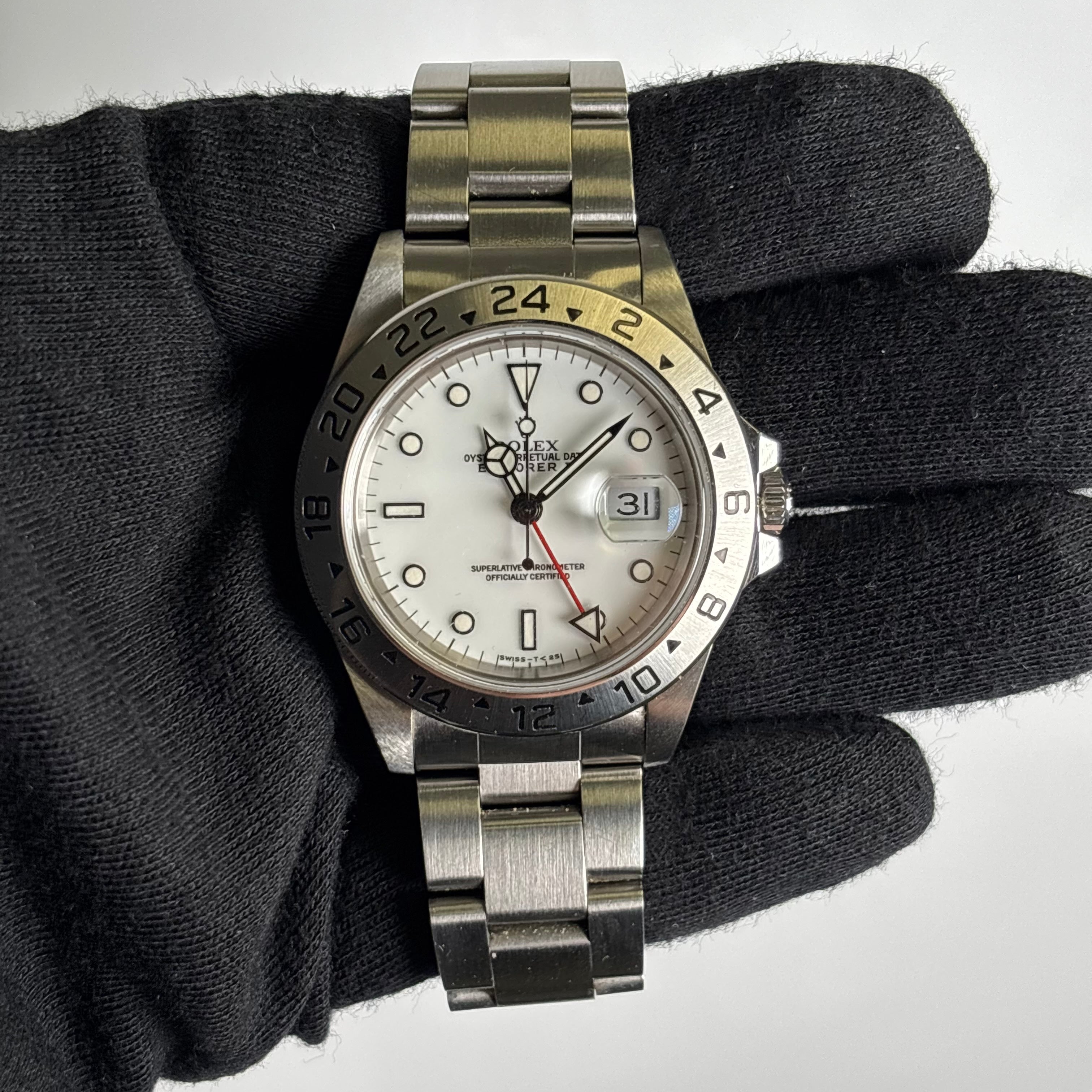 Rolex Explorer II 40mm White Dial Watch Ref# 16570 - Happy Jewelers Fine Jewelry Lifetime Warranty