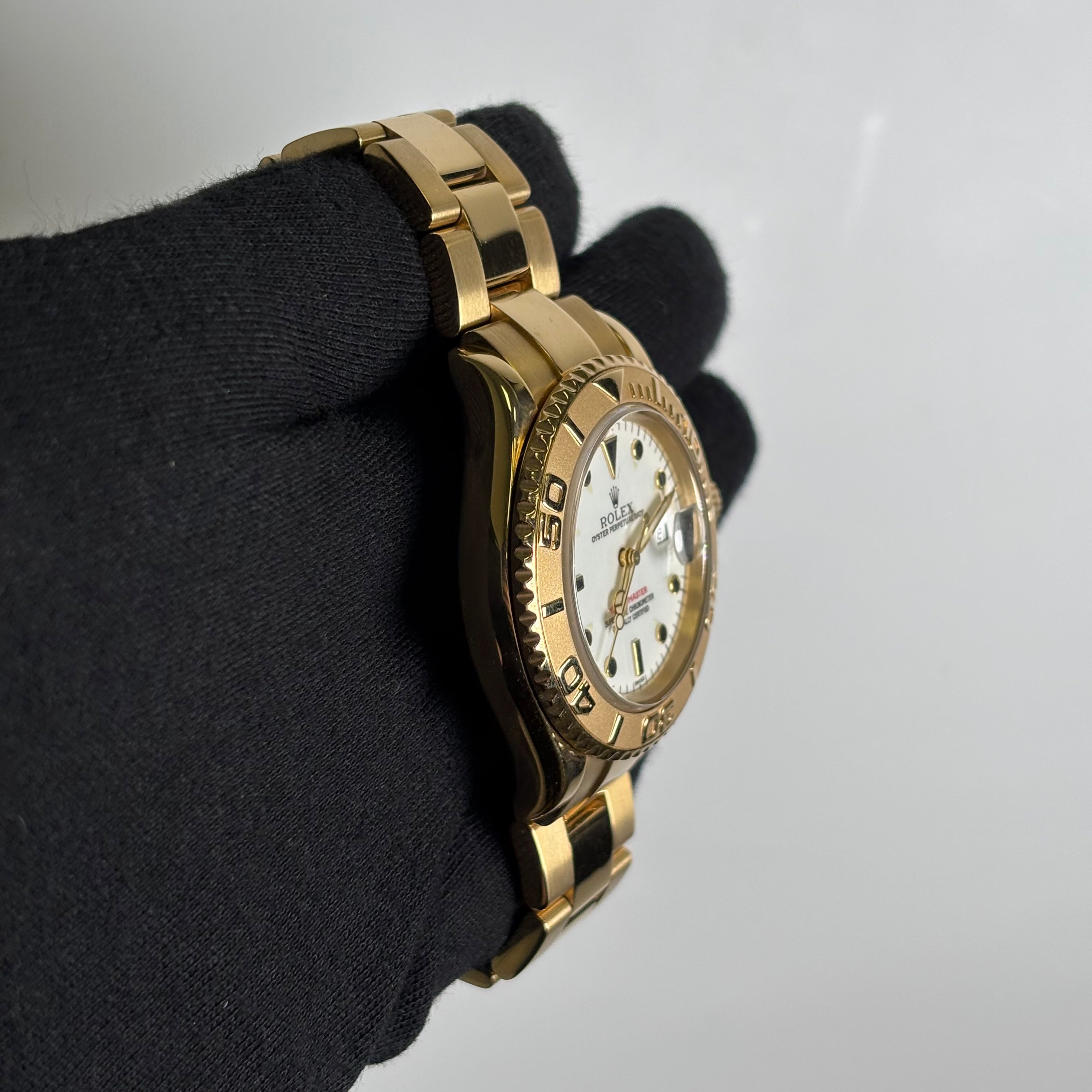 Rolex Yacht-Master 40mm White Dial Watch Ref# 16628 - Happy Jewelers Fine Jewelry Lifetime Warranty