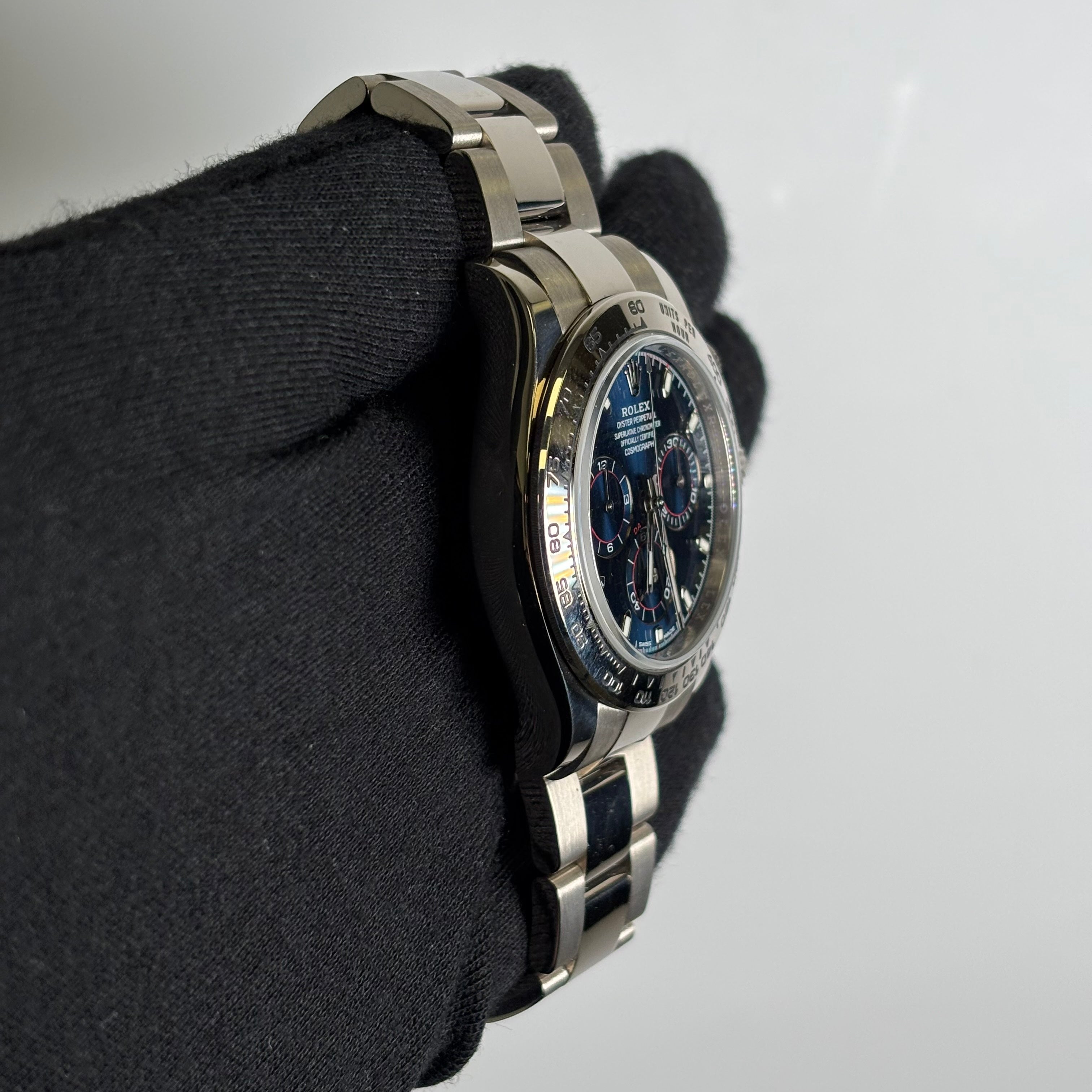 Rolex Daytona 40mm Blue Dial Watch Ref# 116509 - Happy Jewelers Fine Jewelry Lifetime Warranty