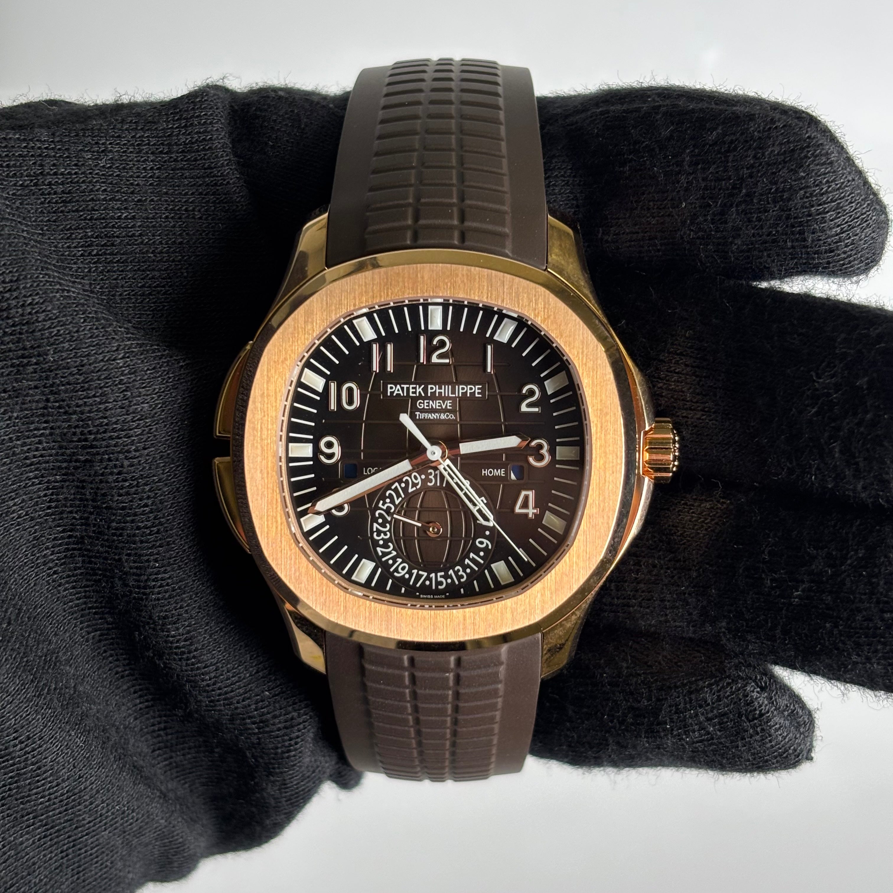 Patek Philippe Aquanaut TIFFANY STAMPED 40mm Brown Dial Watch Ref# 5164R-001 - Happy Jewelers Fine Jewelry Lifetime Warranty