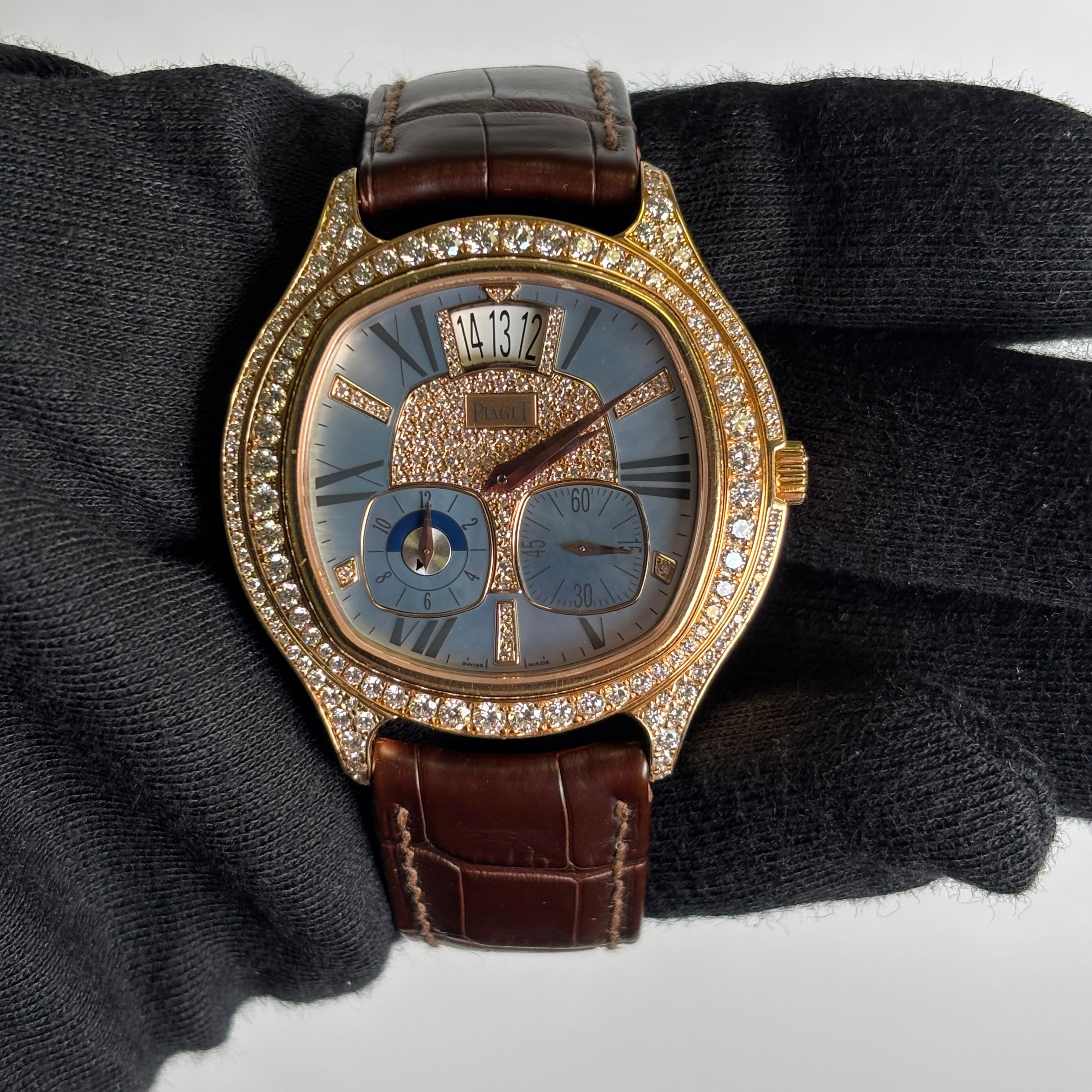 Piaget Emperador 42mm MOP Dial Watch Ref# G0A32020 - Happy Jewelers Fine Jewelry Lifetime Warranty