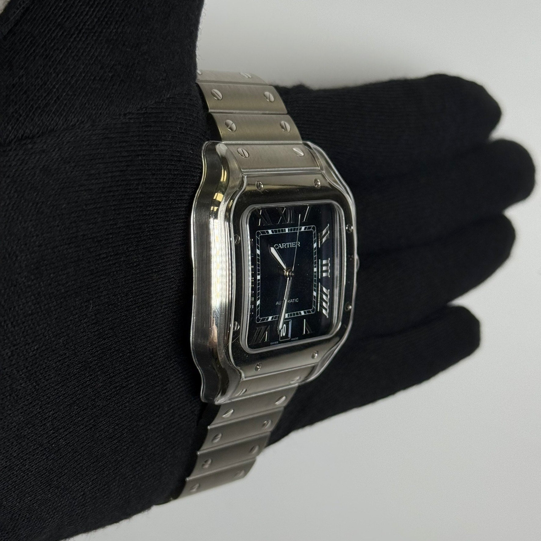 Cartier Santos 40mm Blue Dial Watch Ref# WSSA0071 - Happy Jewelers Fine Jewelry Lifetime Warranty