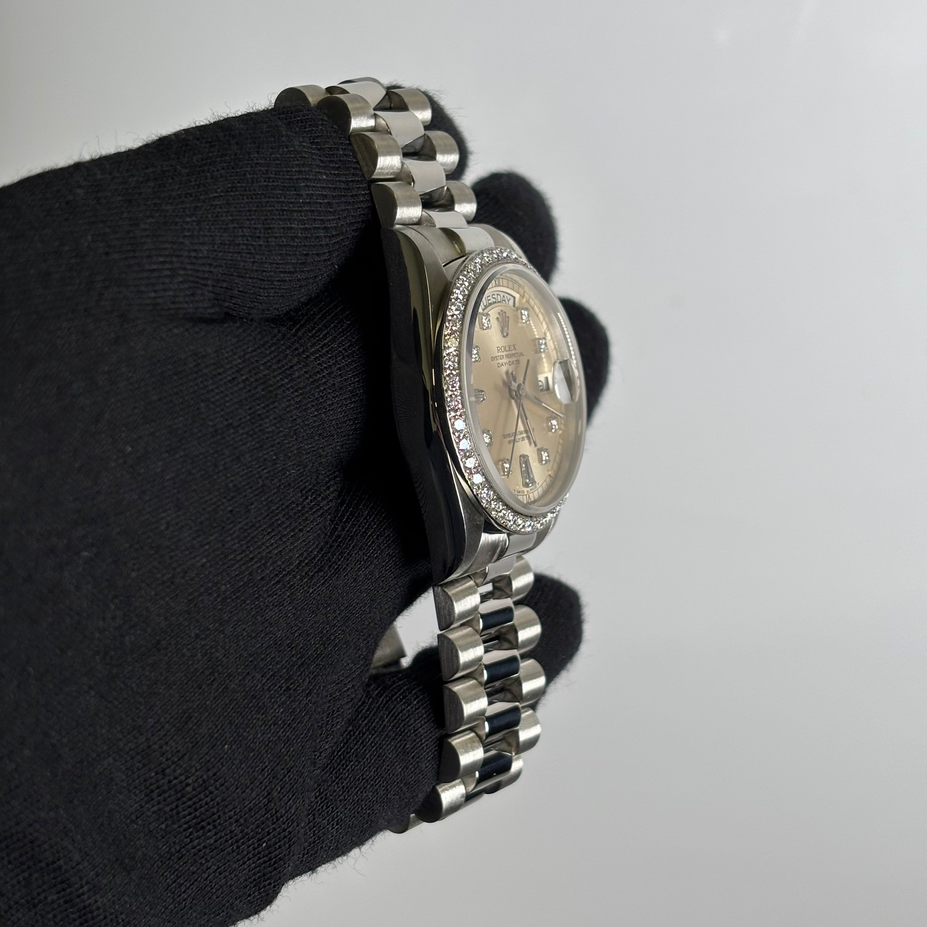 Rolex Day-Date 36mm Silver Dial Watch Ref# 18046 - Happy Jewelers Fine Jewelry Lifetime Warranty